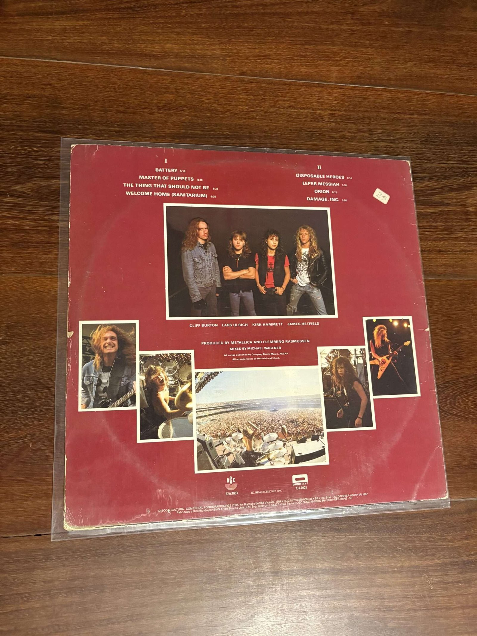 Lp Metallica - Master Of Puppets (1986) Original De Época - Imagem 2
