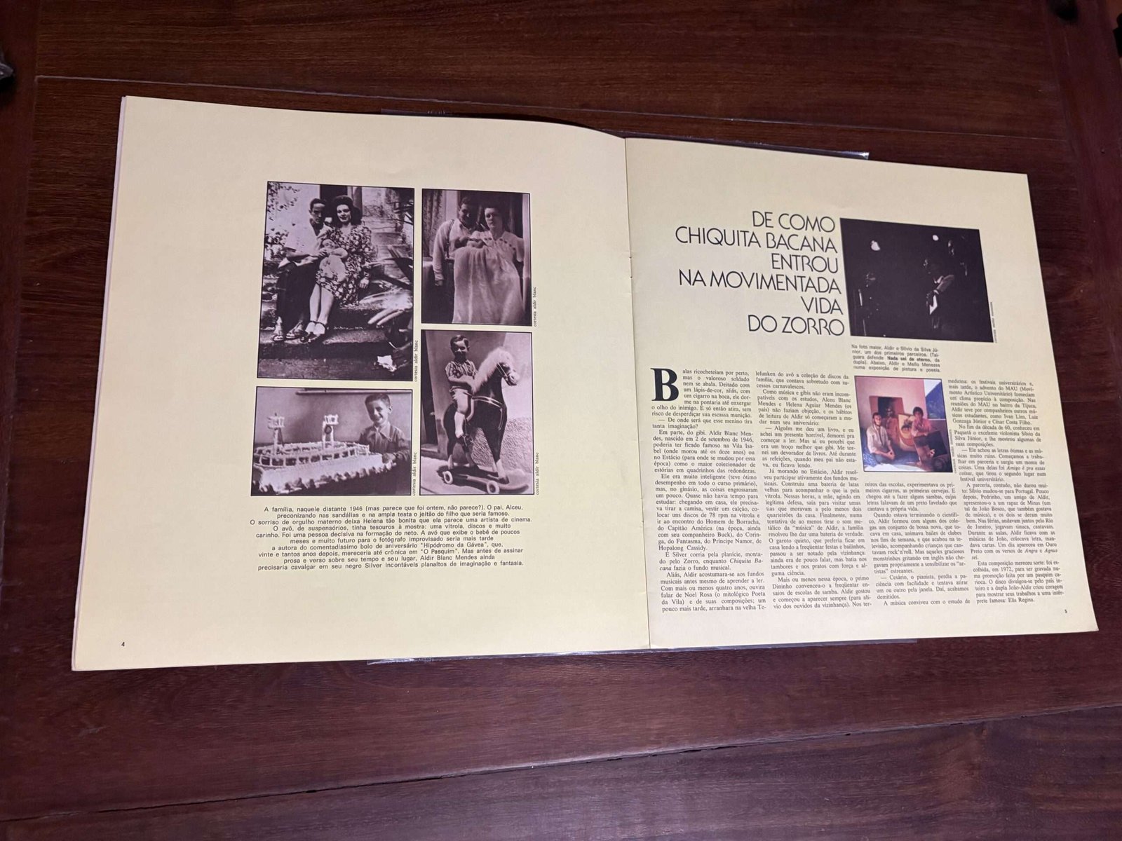Lp João Bosco e Aldir Blanc - Nova História da Música Popular Brasileira (1976) 10 polegadas - Imagem 3