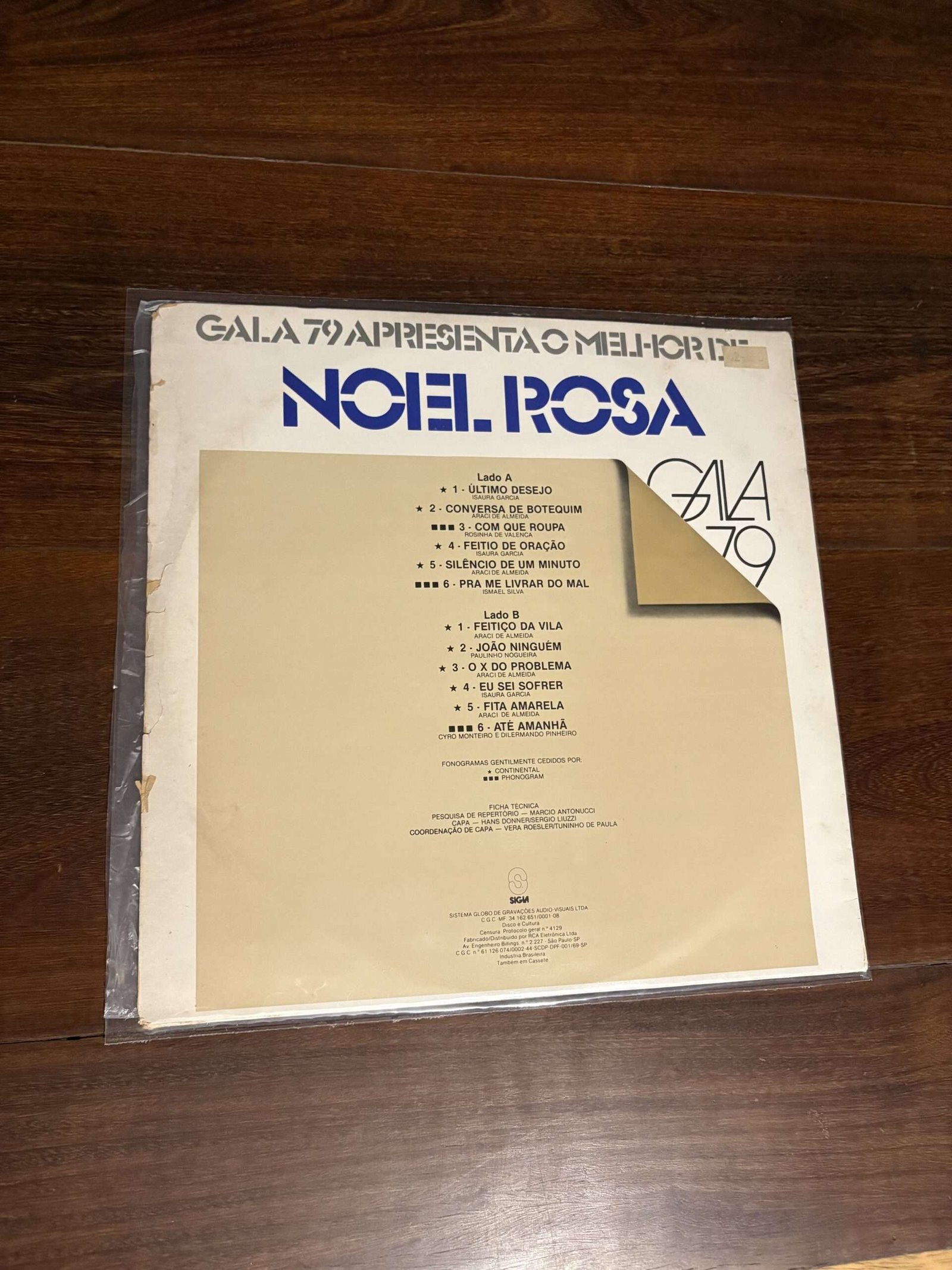 Lp Noel Rosa - Gala 79 Apresenta O Melhor De Noel Rosa (1979) - Imagem 2