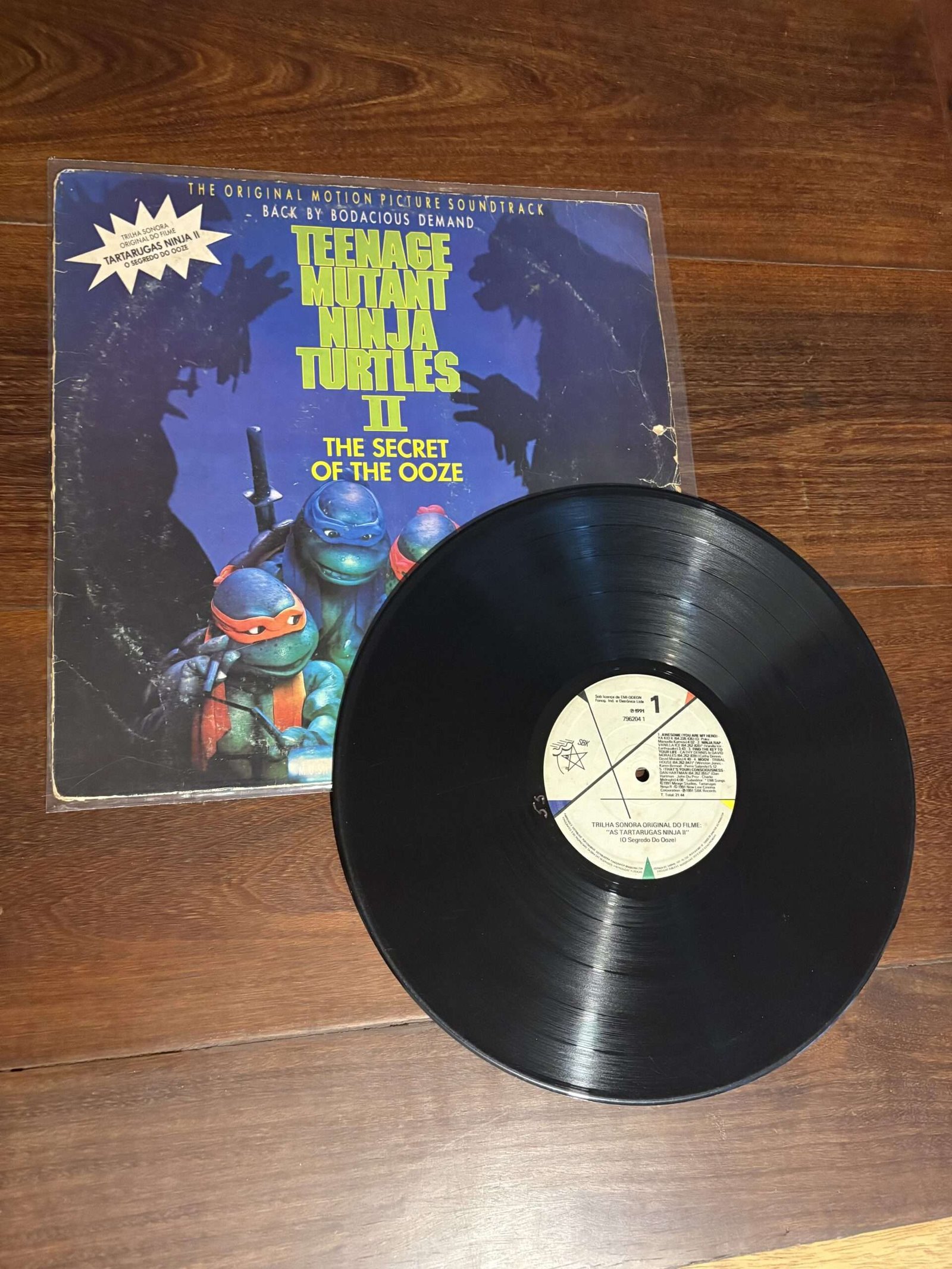 Lp Teenage Mutant Ninja II - The Secret of the Ooze (1991) Trilha Sonora - Imagem 3
