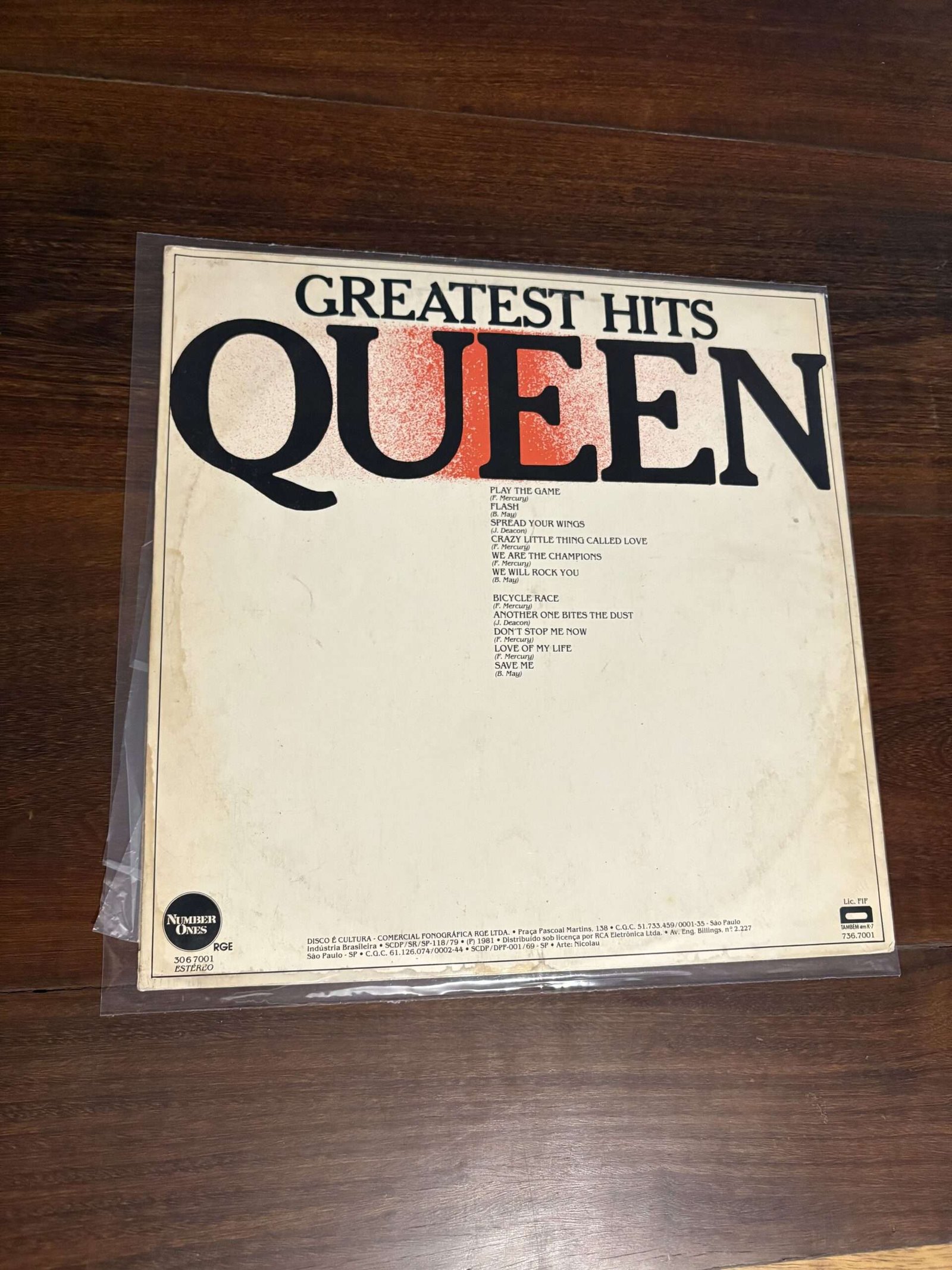 Lp Queen - Greatest Hits / Cover Version (1981) - Imagem 2