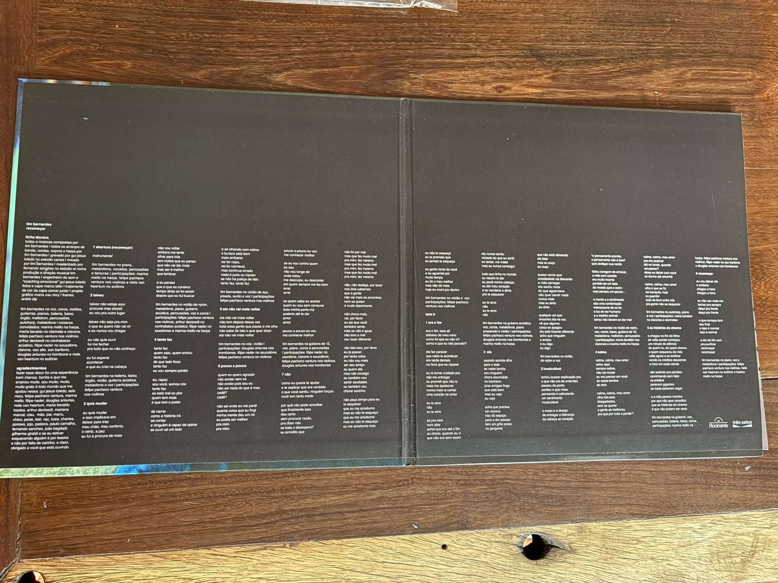Lp Tim Bernardes - Recomeçar (2017) Novo Vinil Transparente - Imagem 3