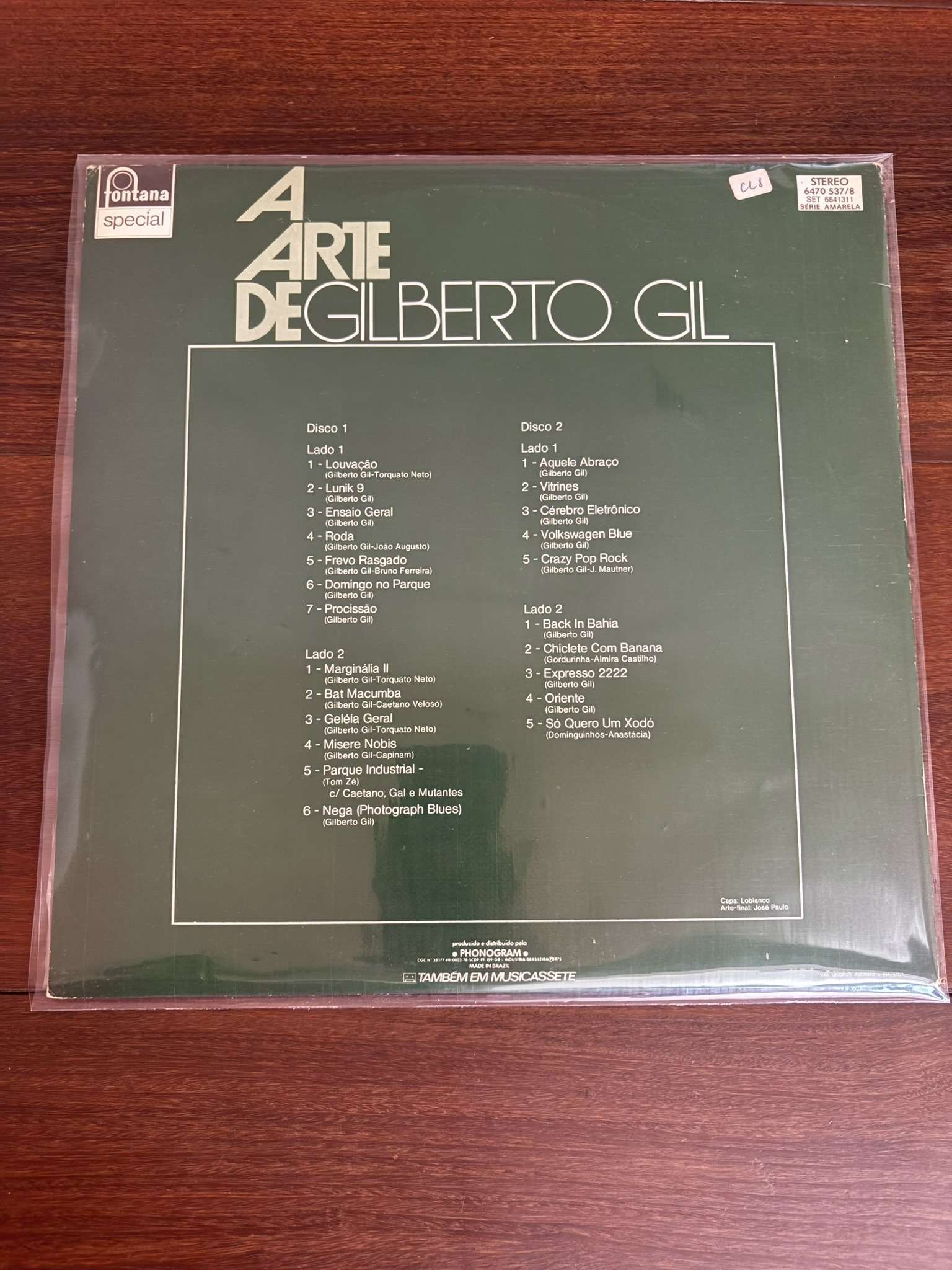 Lp Gilberto Gil - A Arte de Gilberto Gil (1975) - Imagem 2