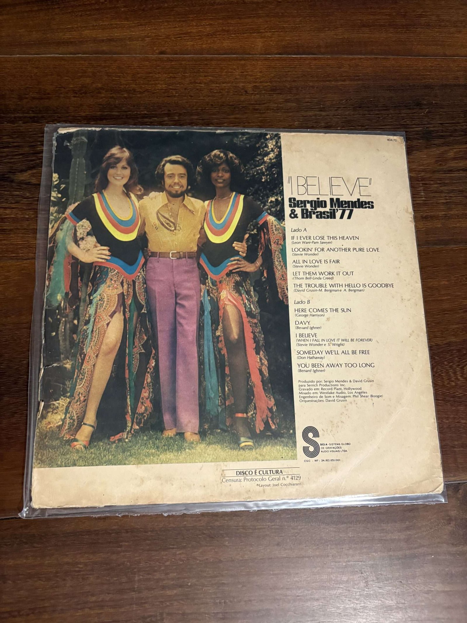 Lp Sérgio Mendes & Brasil' 77 - I Believe (1974) - Imagem 3