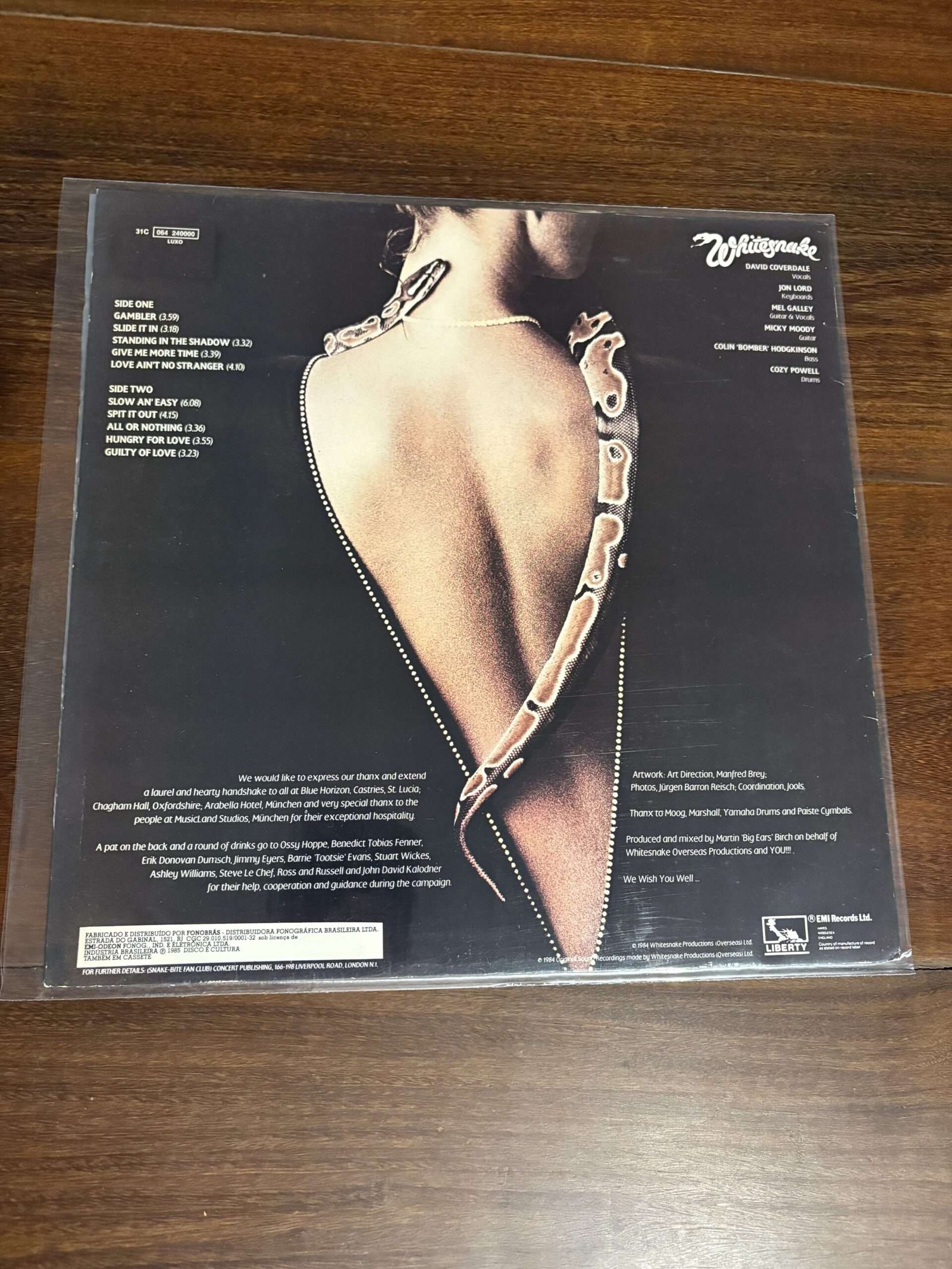 Lp Whitesnake - Slide it in (1984) - Imagem 2