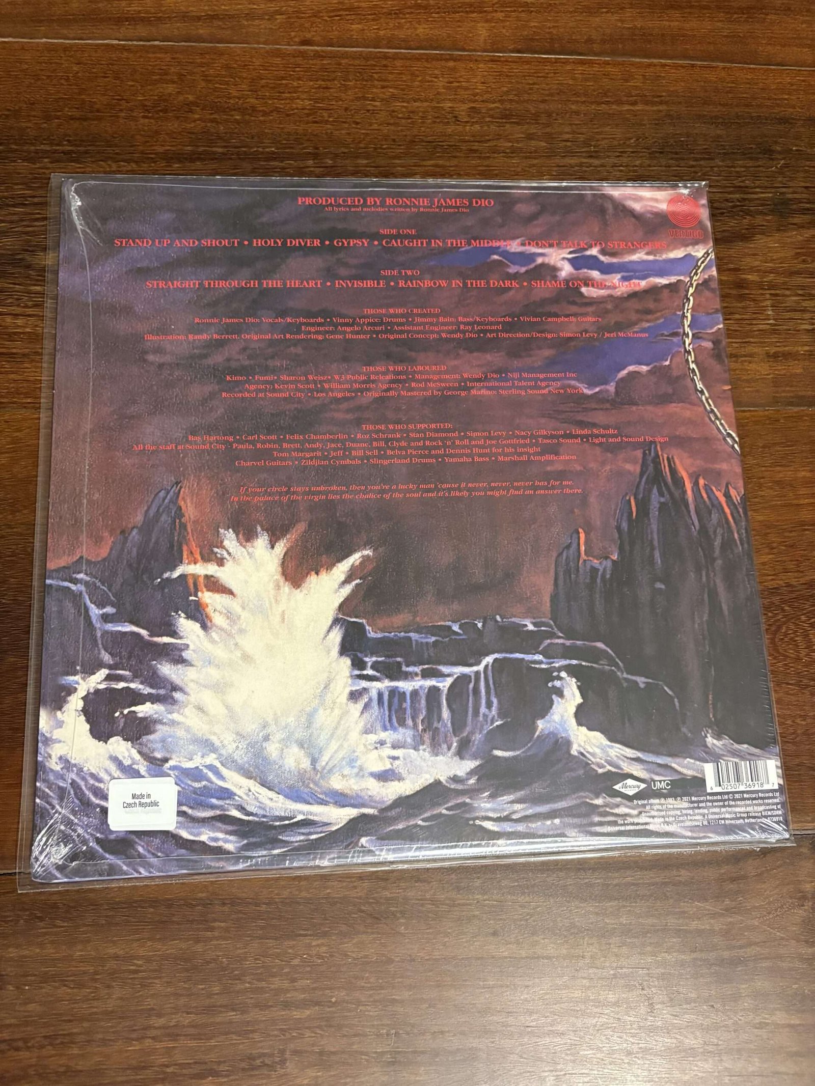 Lp Dio - Holy Diver (1983) Lacrado Reedição Importada - Imagem 2