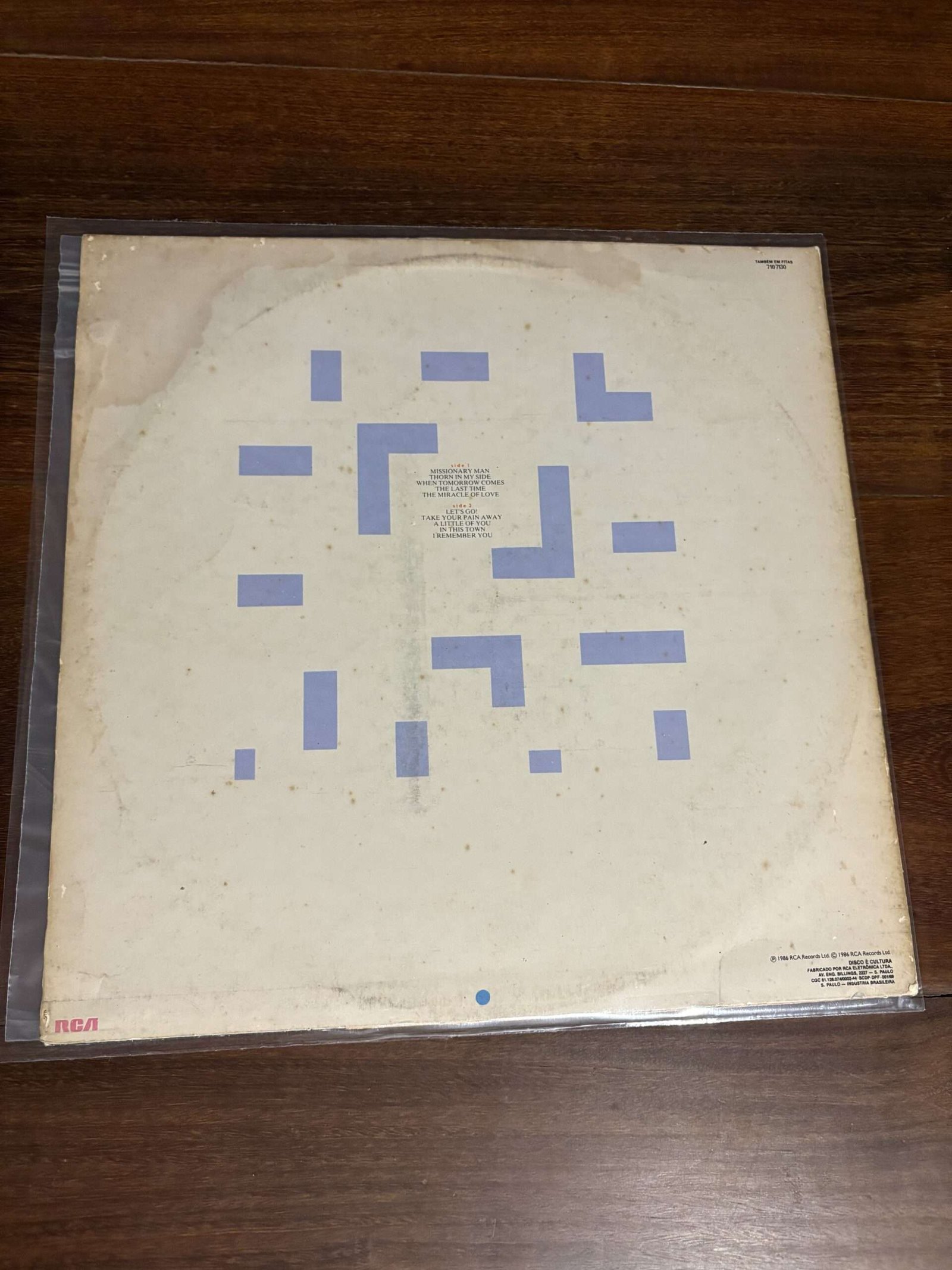 Lp Eurythmics - Revenge (1986) - Imagem 2