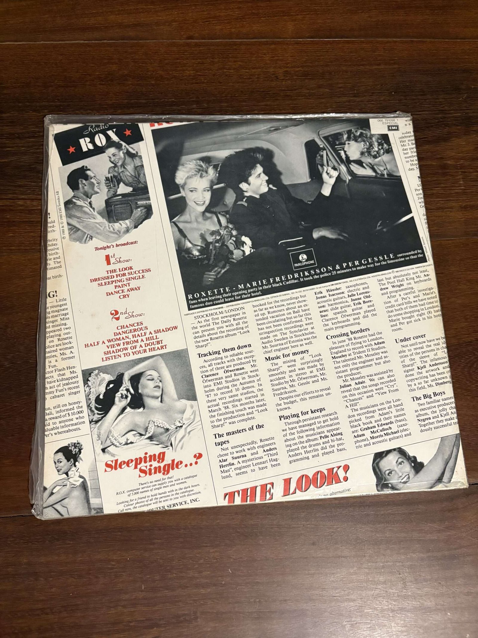 Lp Roxette - Look Sharp! (1988) - Imagem 2