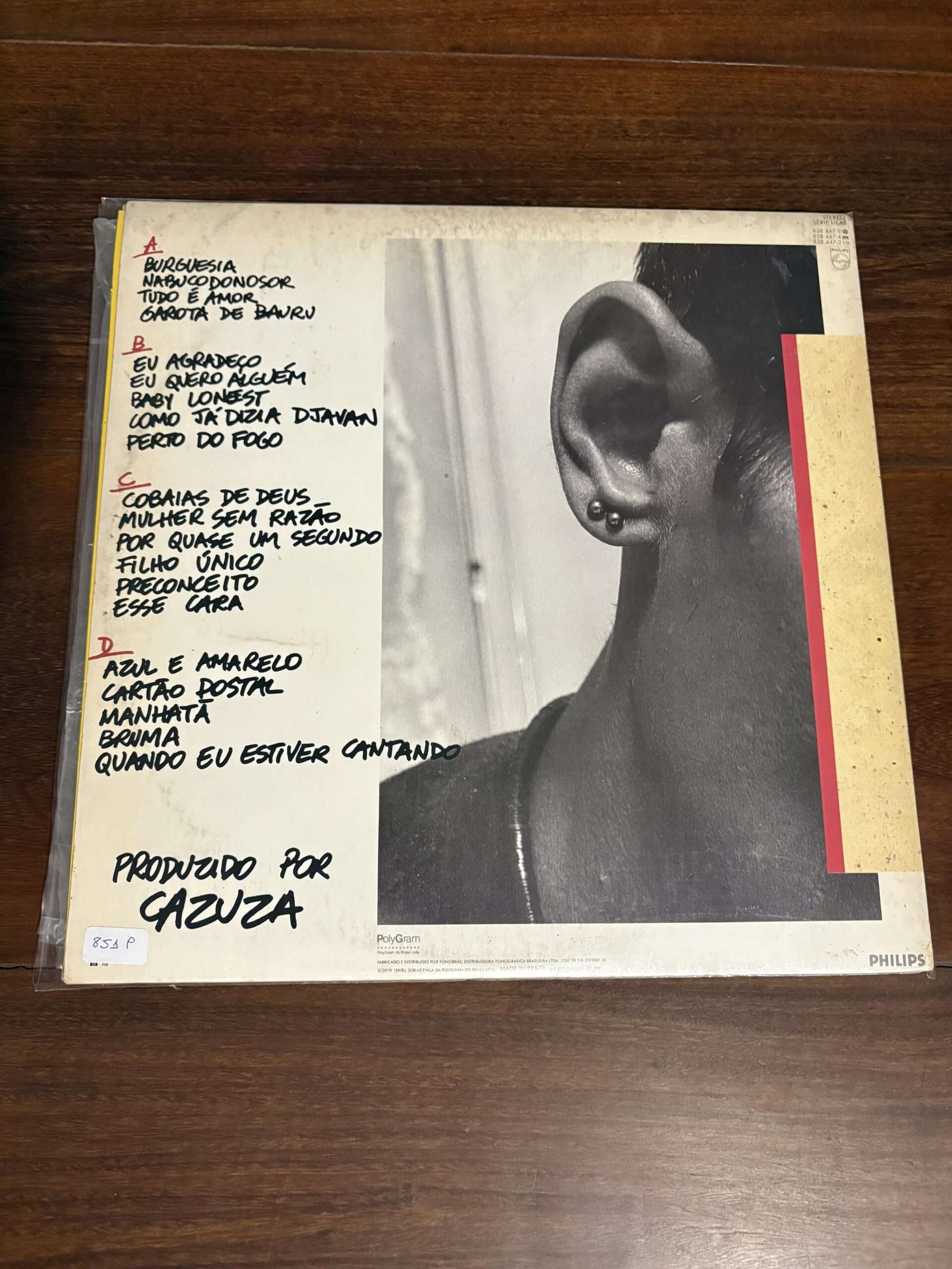 Lp Cazuza - Burguesia (1989) Duplo - Imagem 2