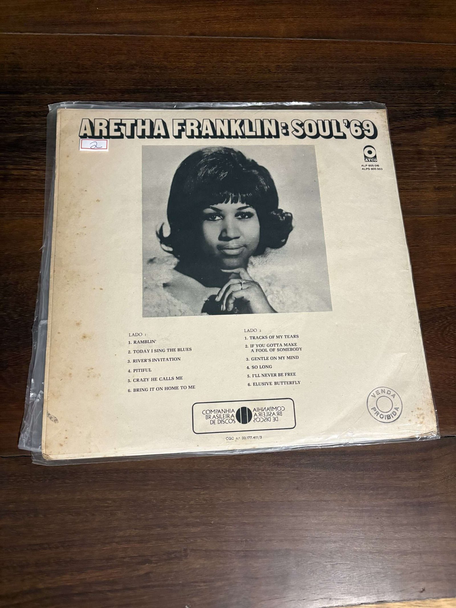 Lp Aretha Franklin - Soul' 69 (1969) - Imagem 2