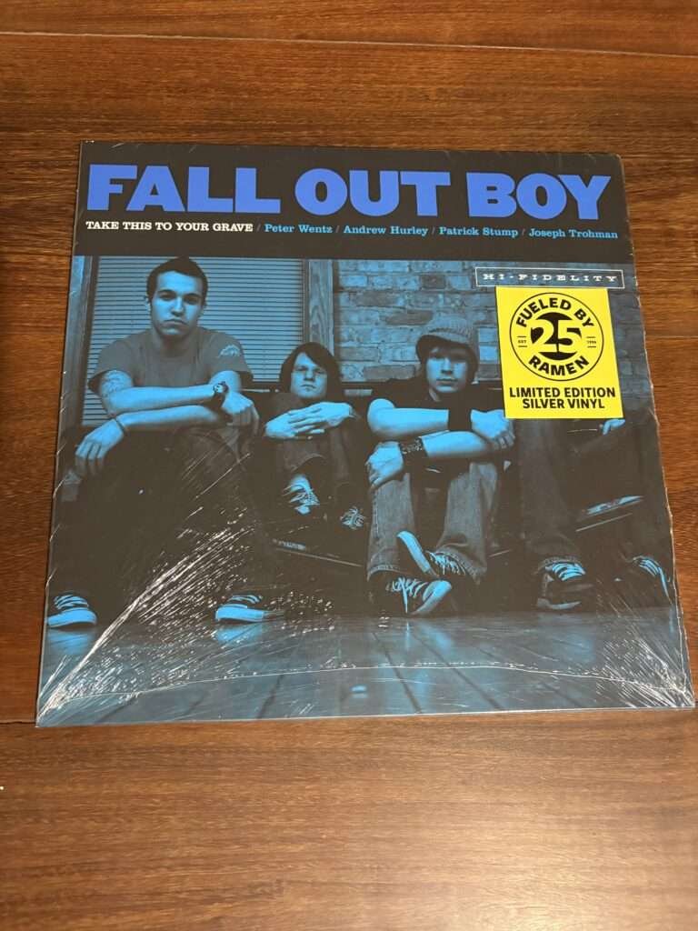 Lp Fall Out Boy - Take This To Your Grave (2003) Lacrado Reedição Importada Vinil Cinza