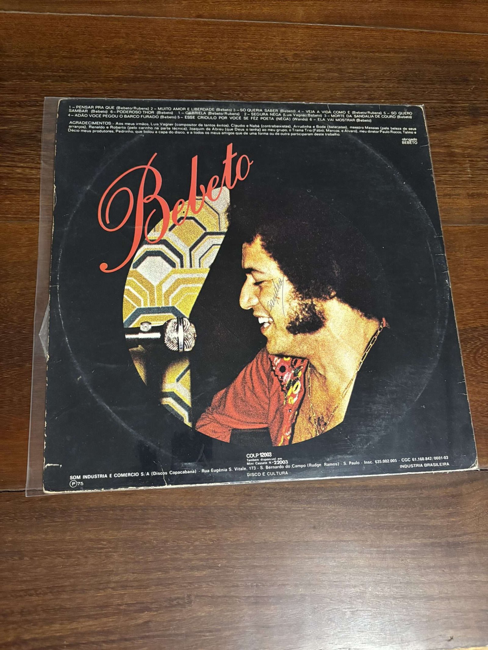 Lp Bebeto - Bebeto (1975) - Imagem 2