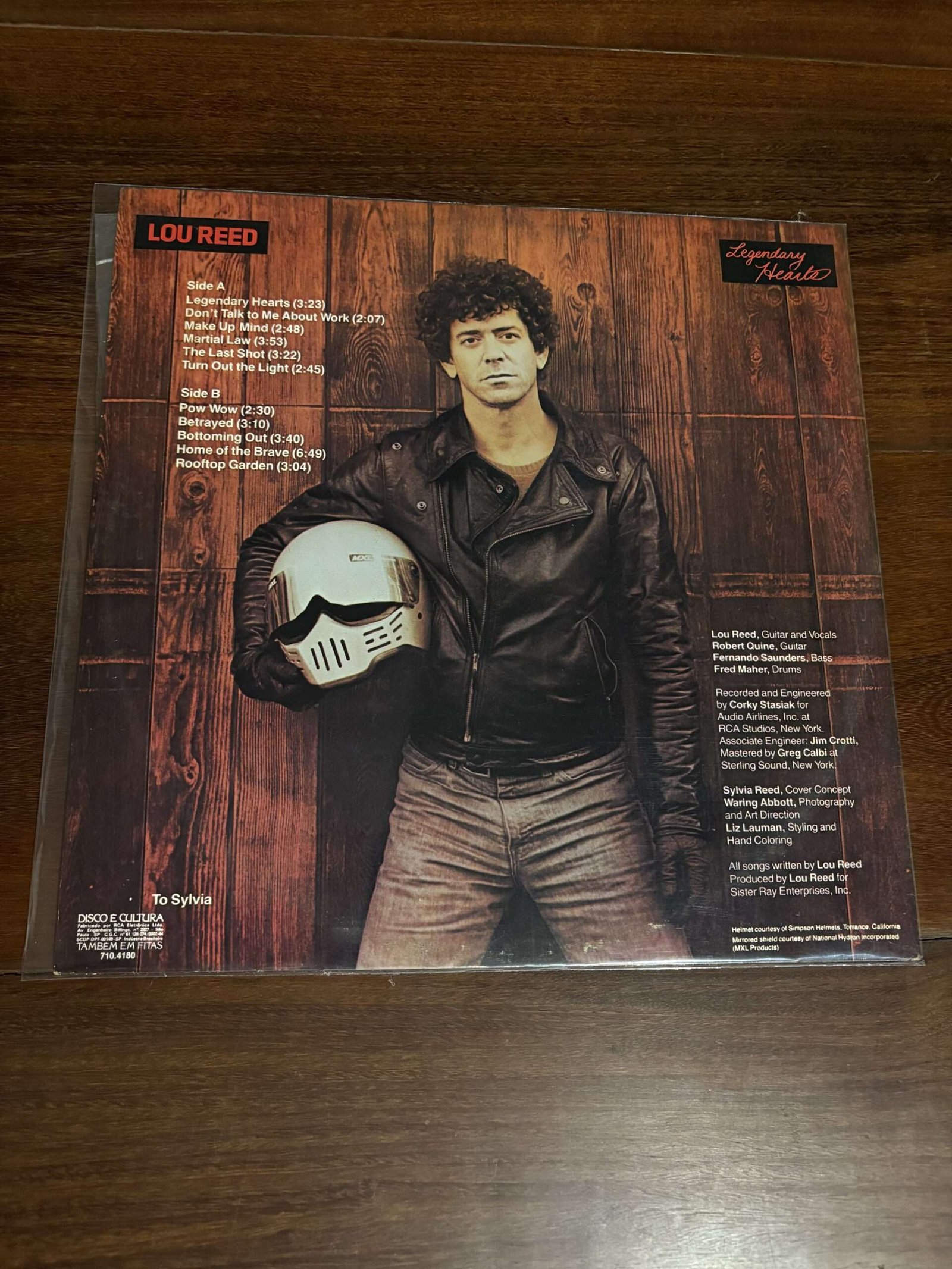 Lp Lou Reed - Legendary Hearts (1983) - Imagem 2