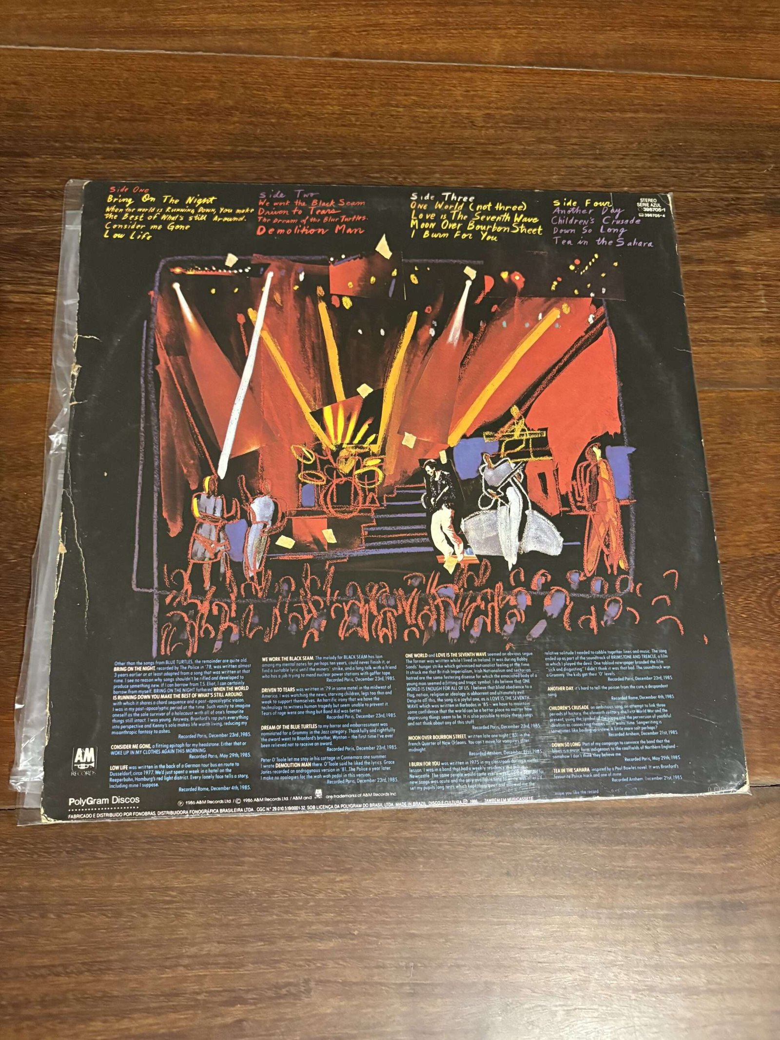 Lp Sting - Bring On The Night (1986) Duplo - Imagem 2