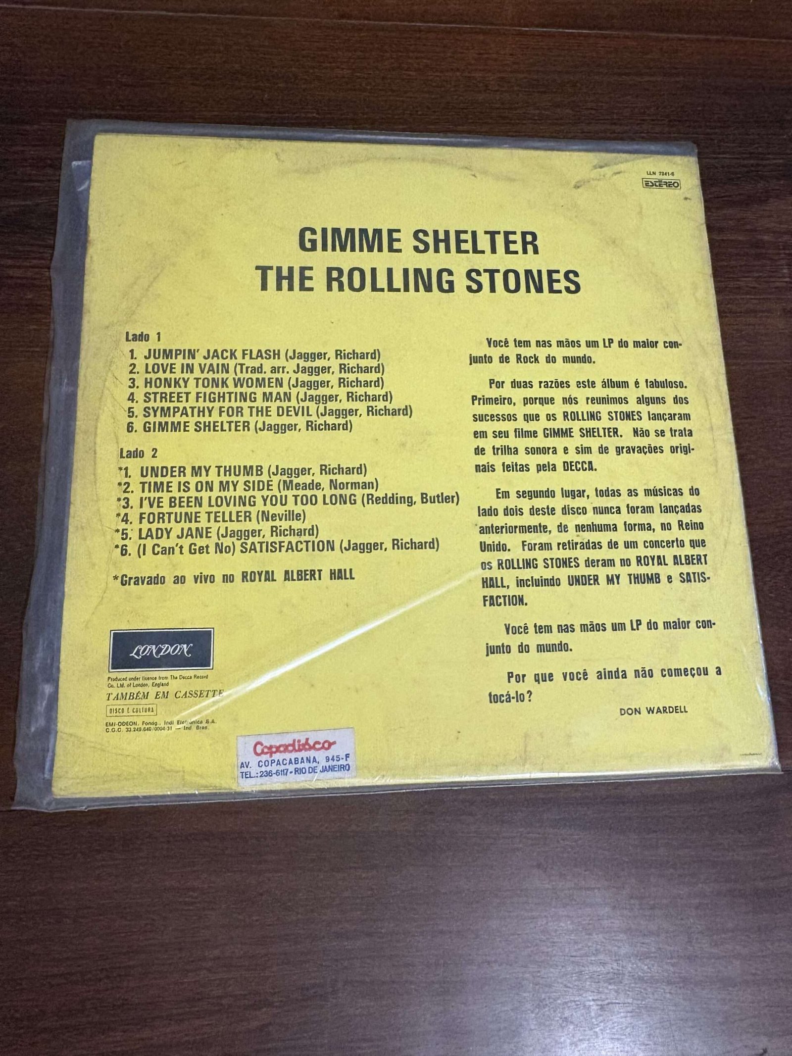 Lp The Rolling Stones - Gimme Shelter (1971) - Imagem 2