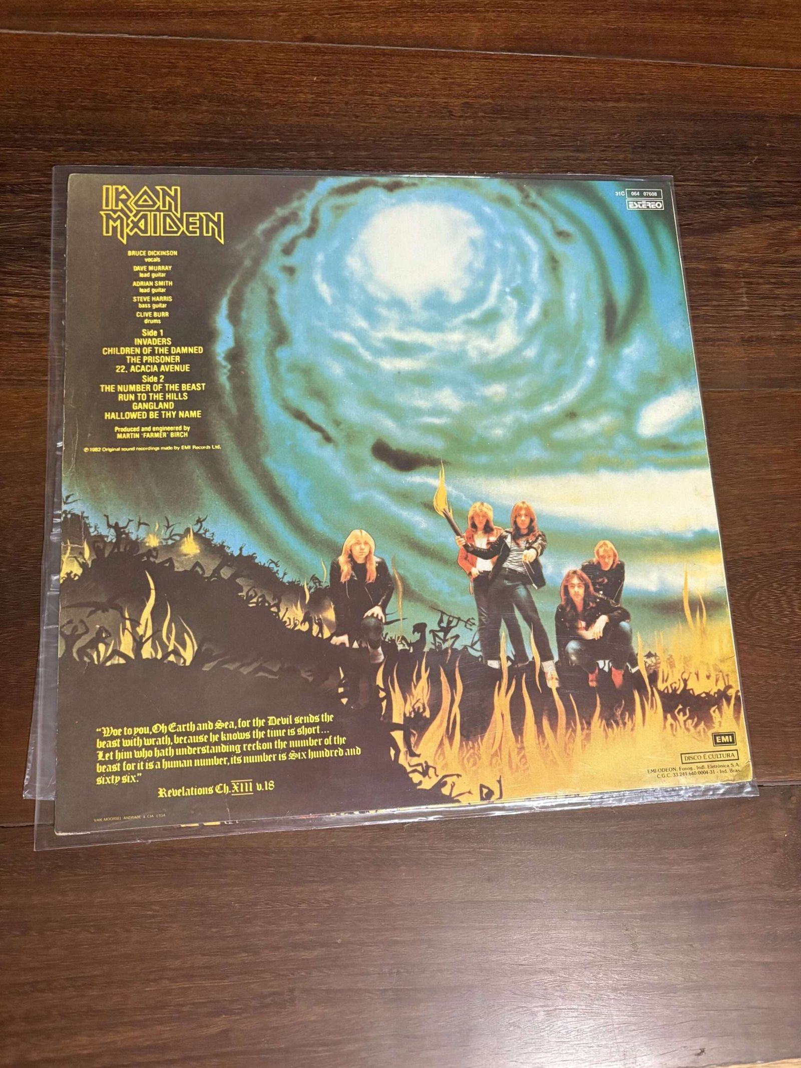 Lp Iron Maiden - The Number Of The Beast (1982) - Imagem 2