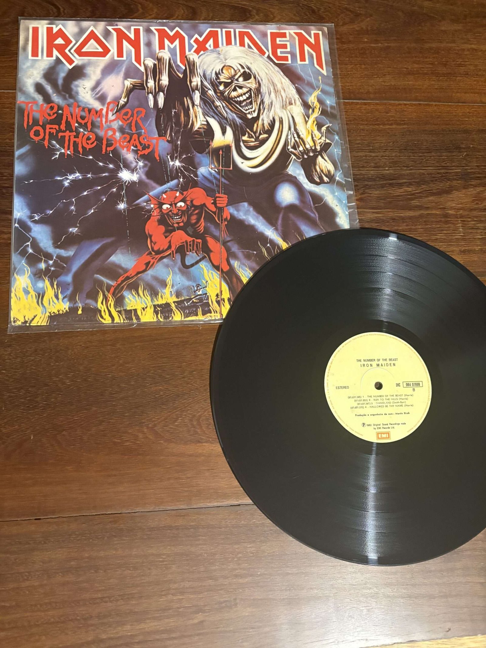 Lp Iron Maiden - The Number Of The Beast (1982) - Imagem 3