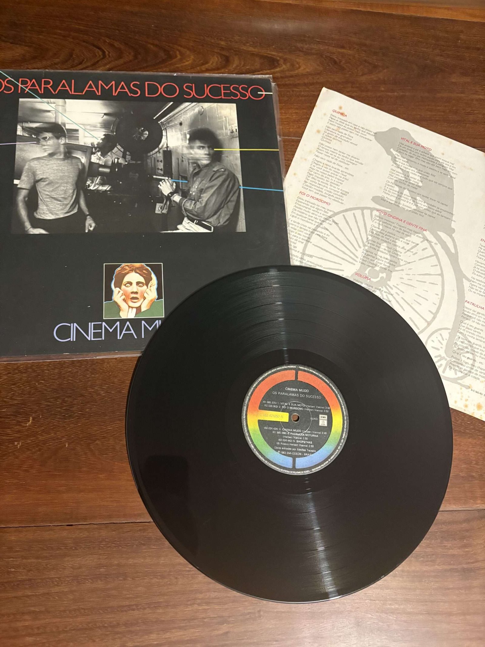 Lp Os Paralamas do Sucesso - Cinema Mudo (1983) - Imagem 3