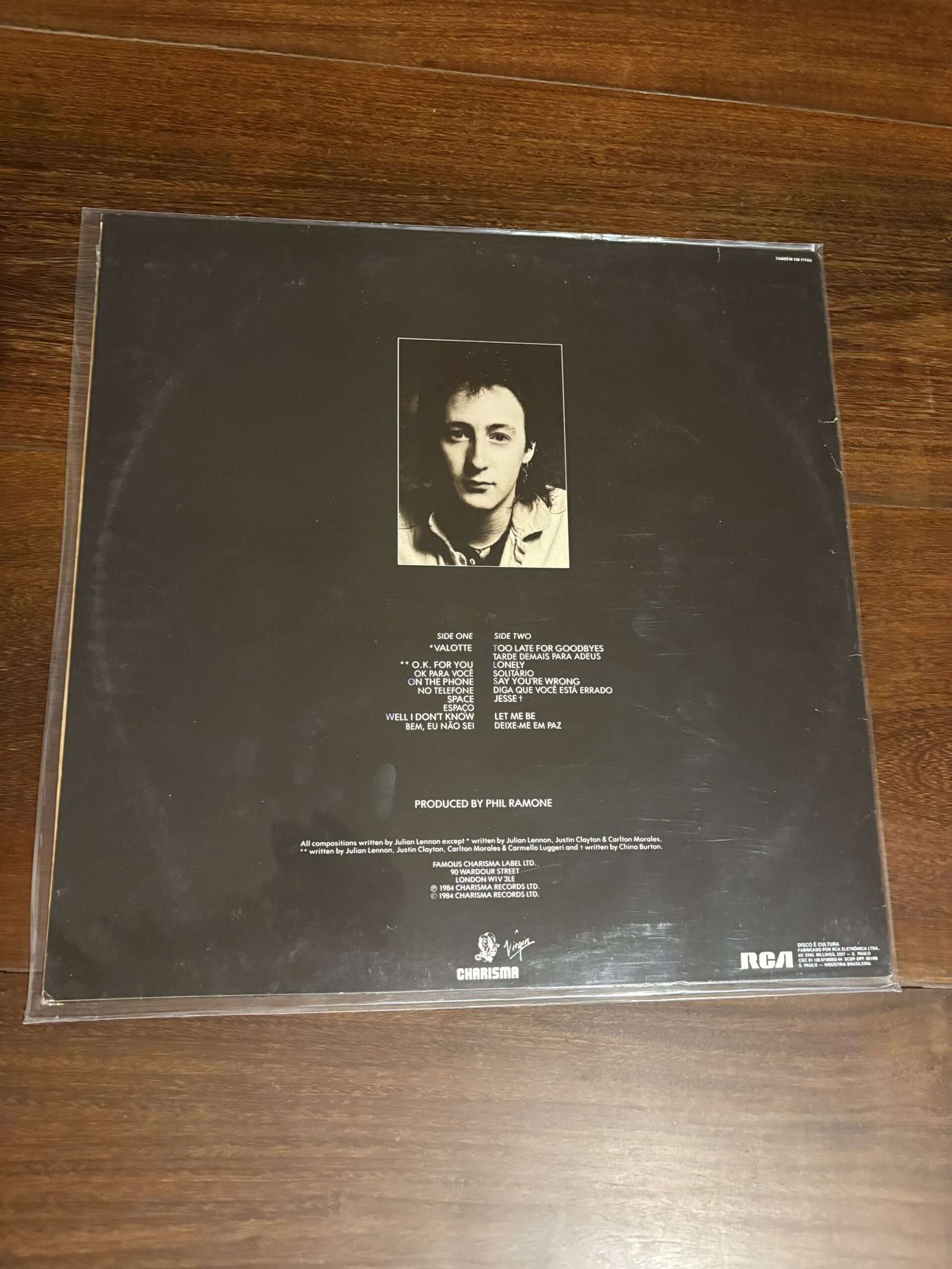 Lp Julian Lennon - Valotte (1984) - Imagem 2