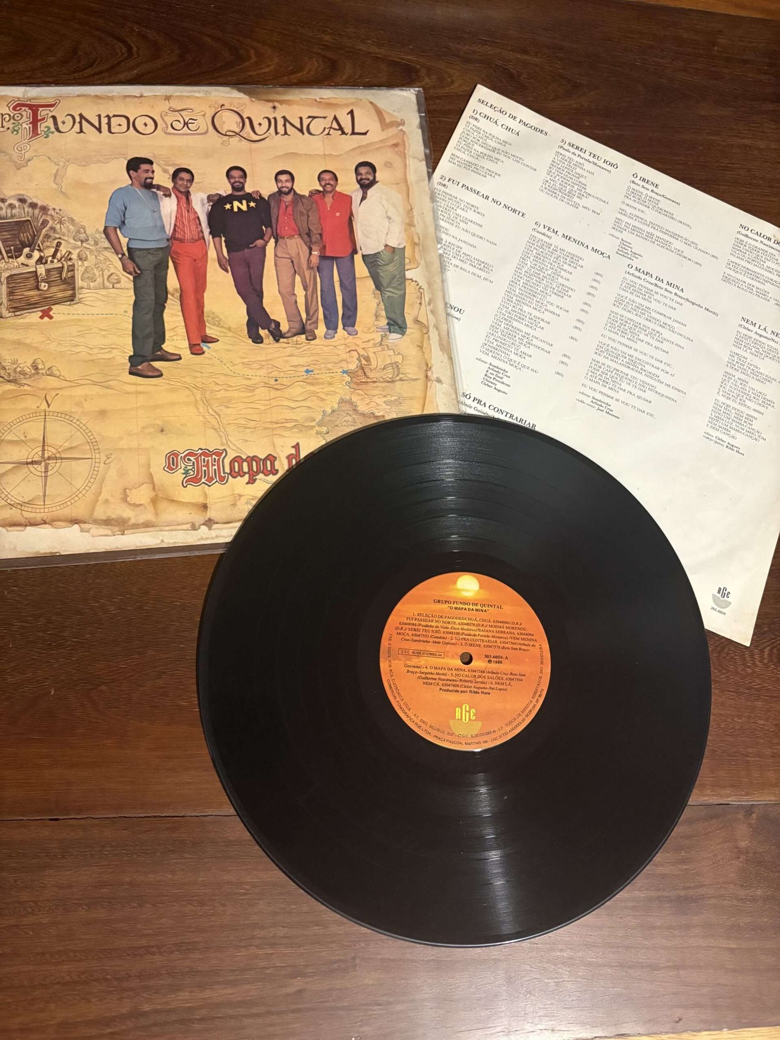 Lp Grupo Fundo de Quintal - Mapa da Mina (1986) - Imagem 2