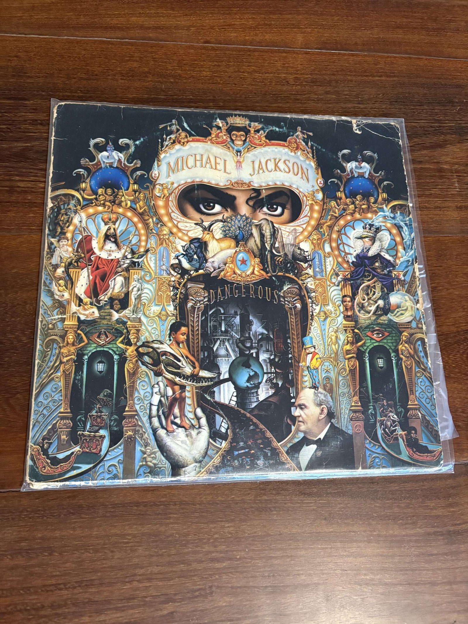 Lp Michael Jackson - Dangerous (1991) Duplo Original de Época