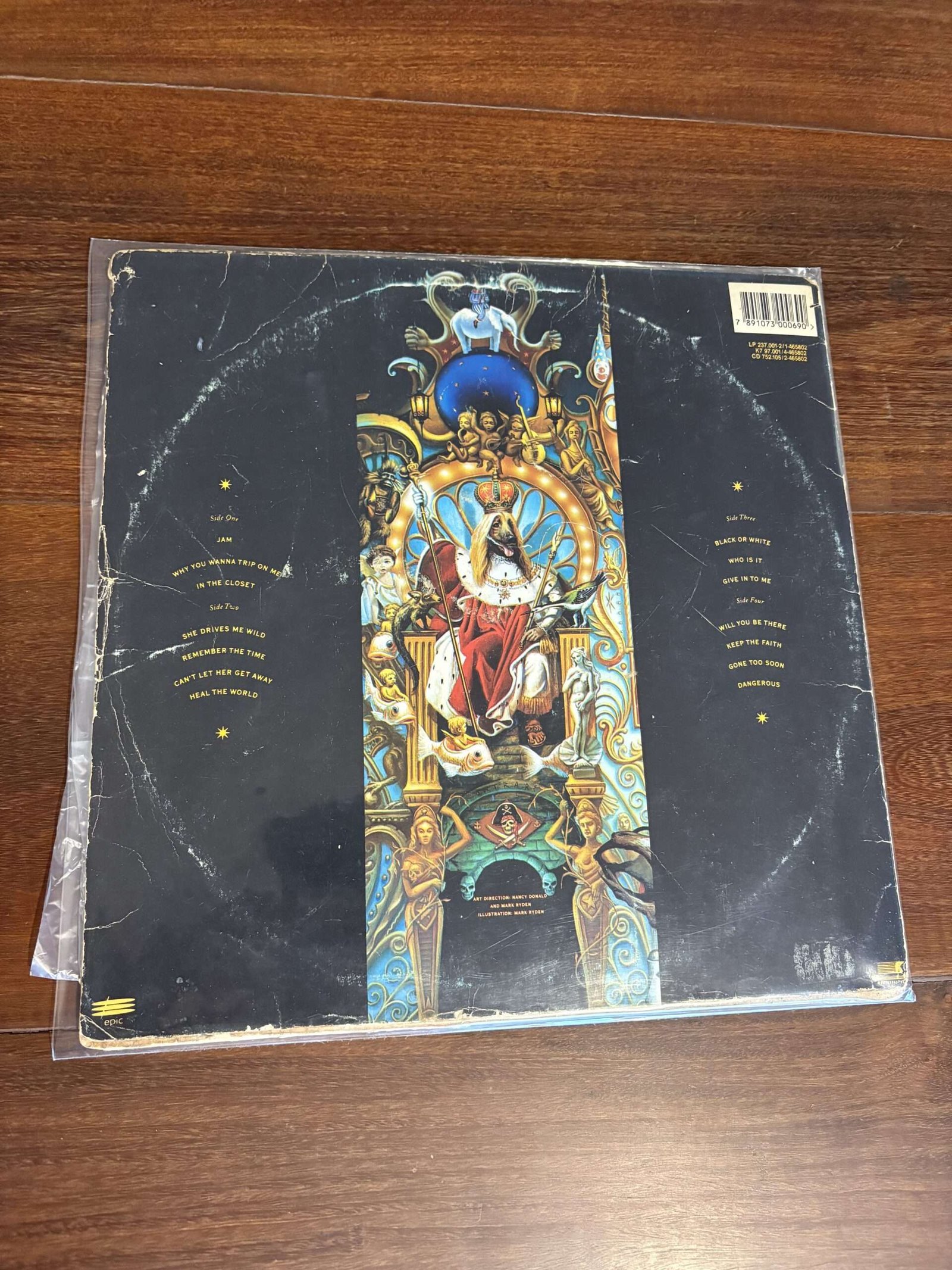Lp Michael Jackson - Dangerous (1991) Duplo Original de Época - Imagem 2
