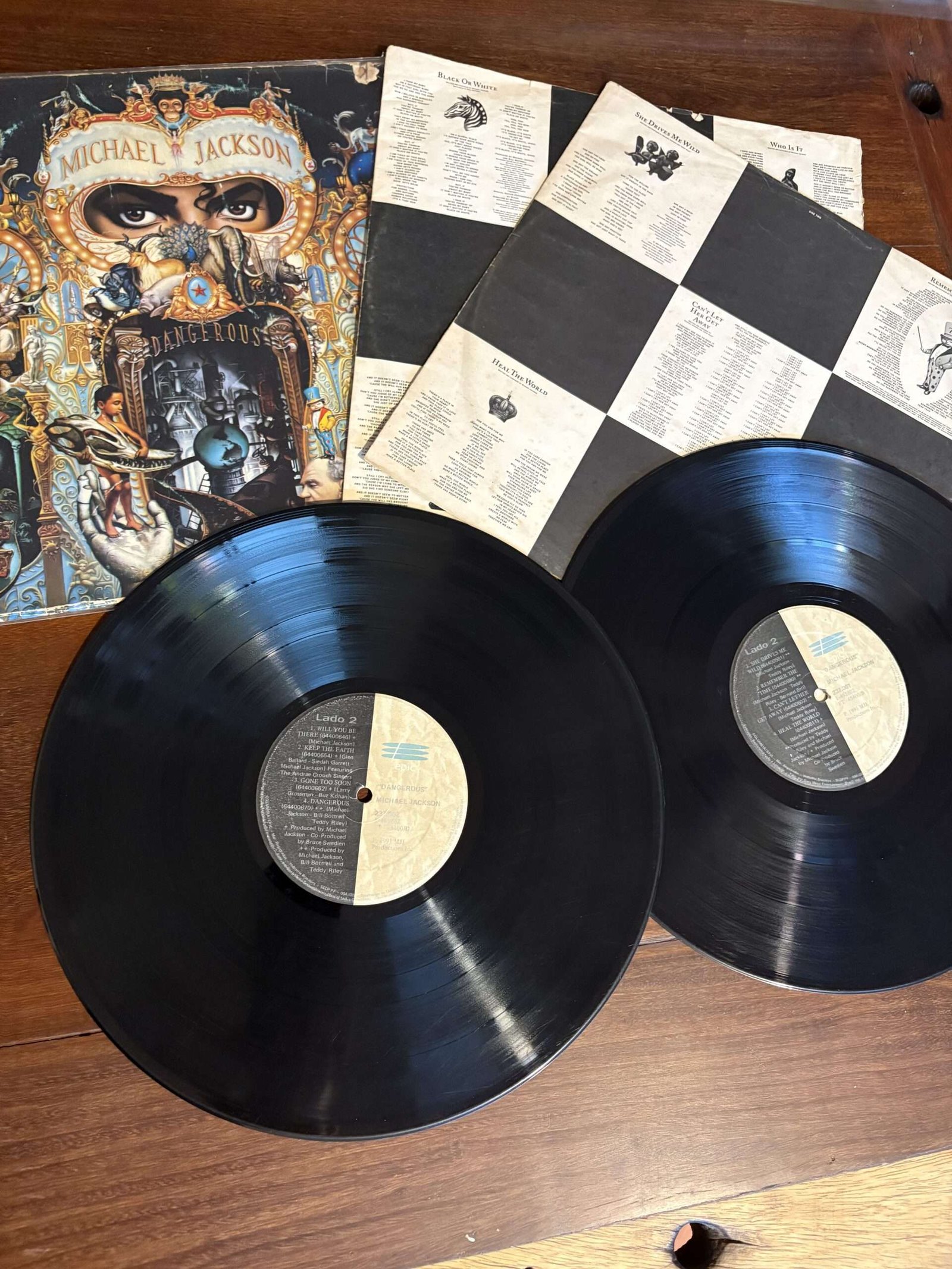 Lp Michael Jackson - Dangerous (1991) Duplo Original de Época - Imagem 3