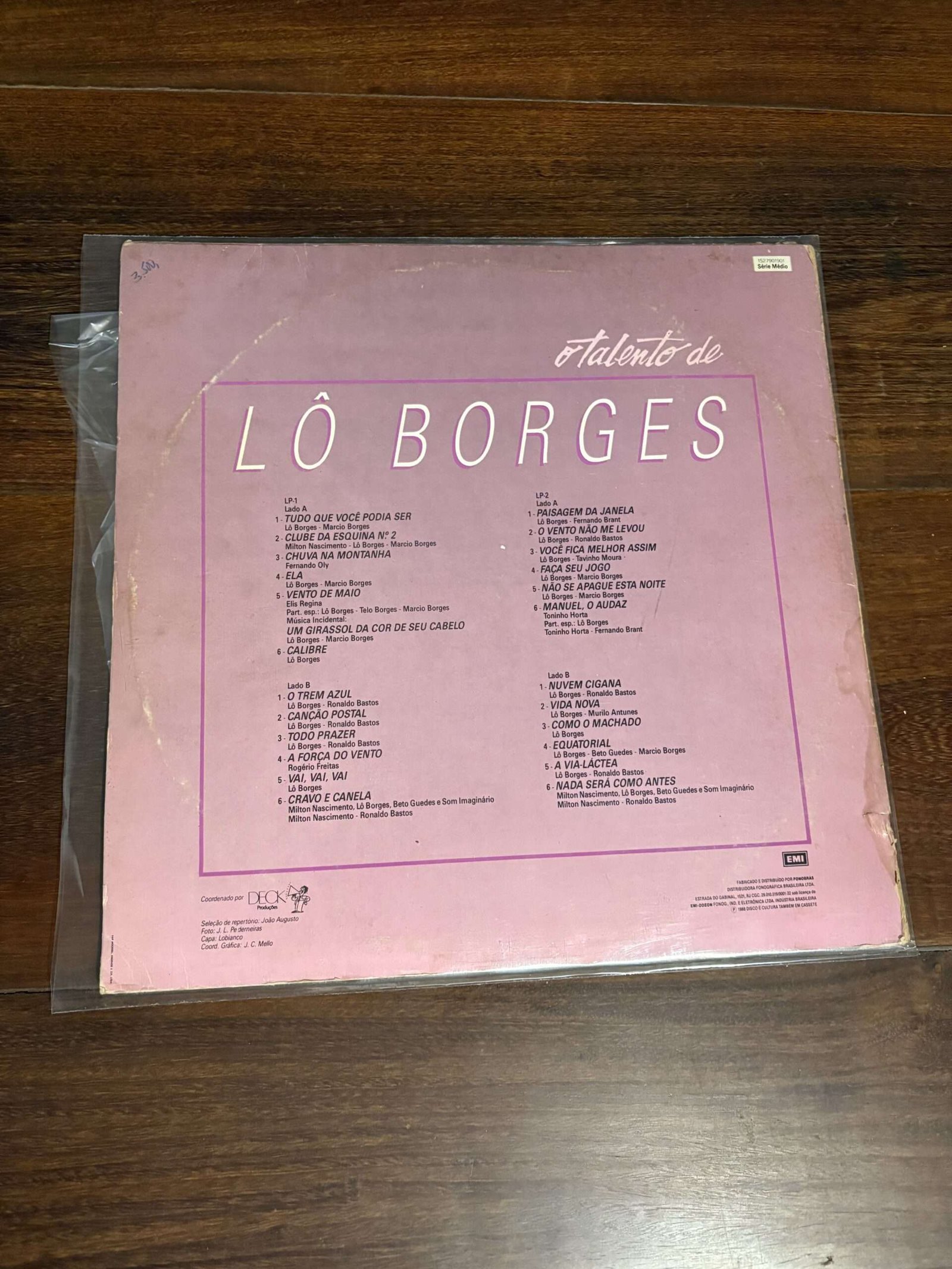 Lp Lô Borges - O Talento de Lô Borges (1980) Duplo - Imagem 2
