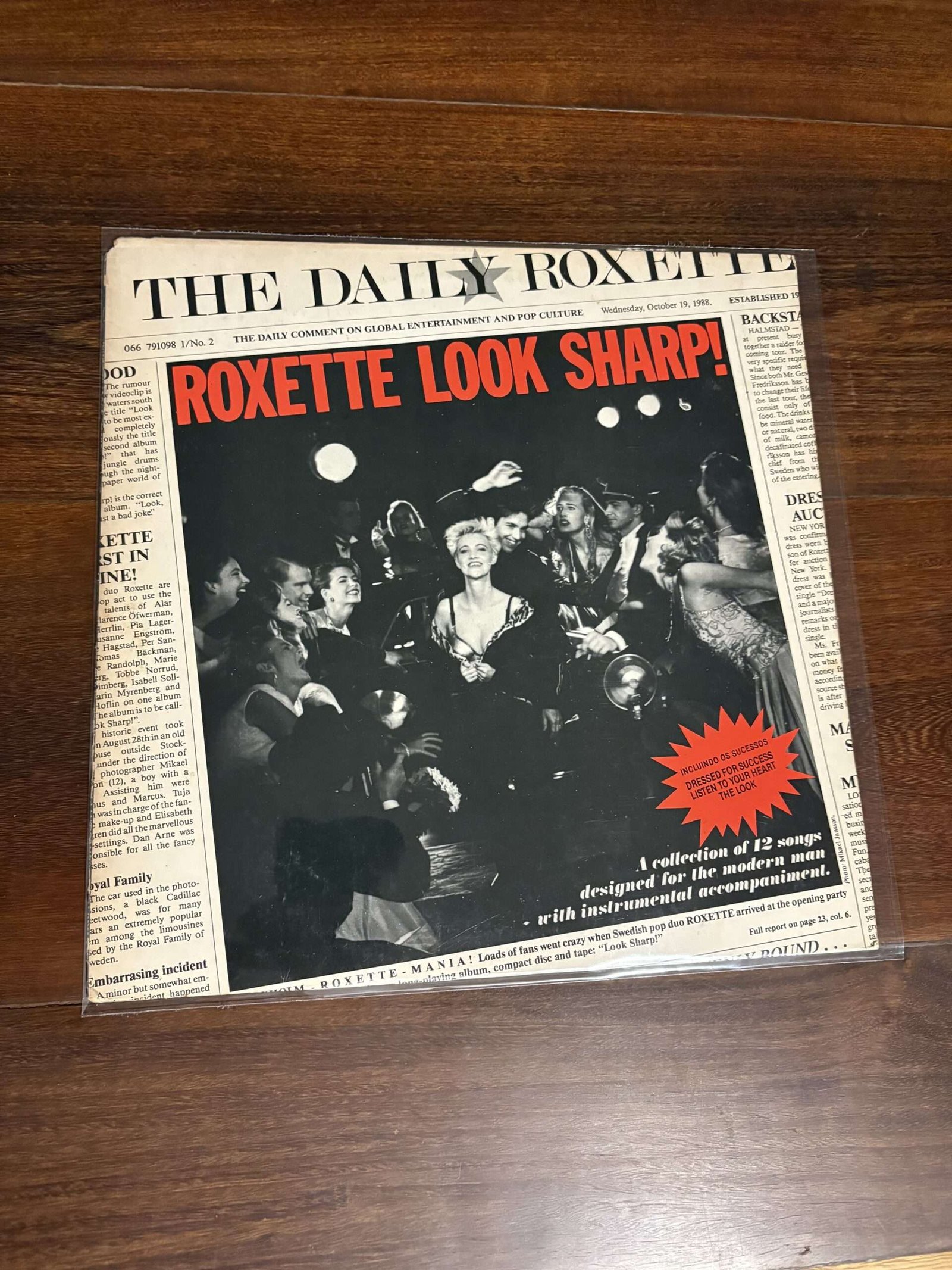 Lp Roxette - Look Sharp! (1988)