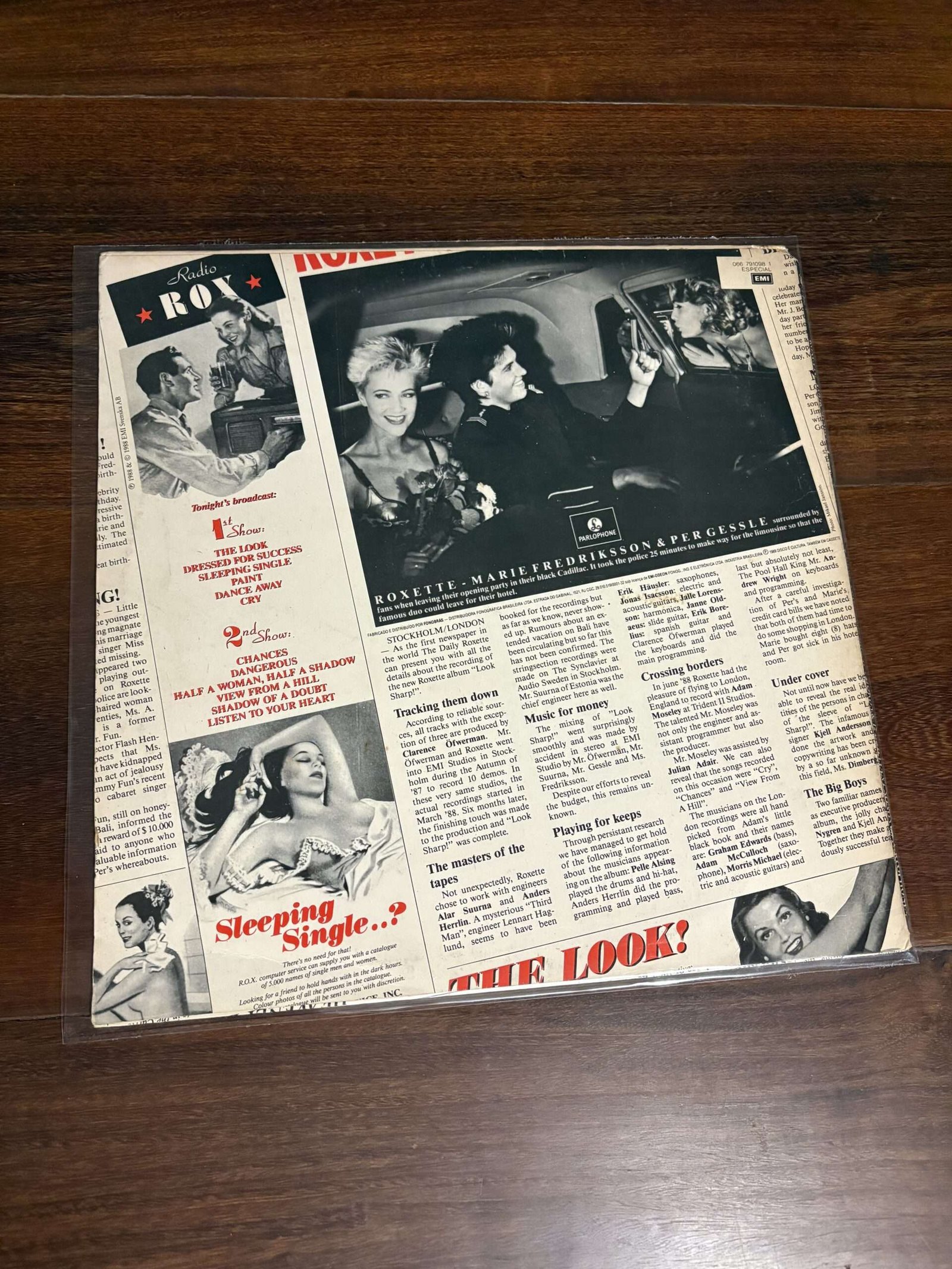 Lp Roxette - Look Sharp! (1988) - Imagem 2