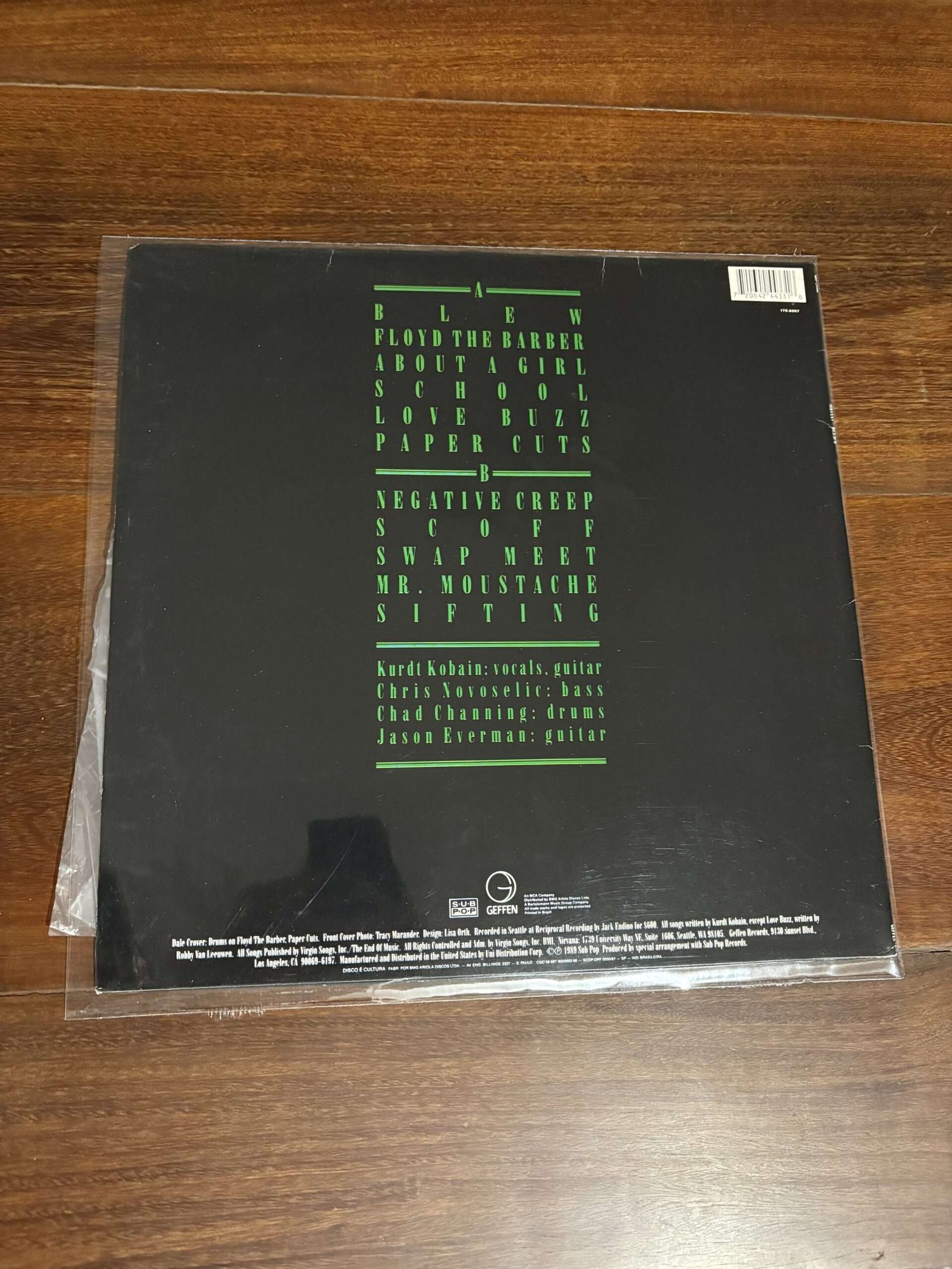 Lp Nirvana - Bleach (1989) Edição Brasileira 1992 - Imagem 2
