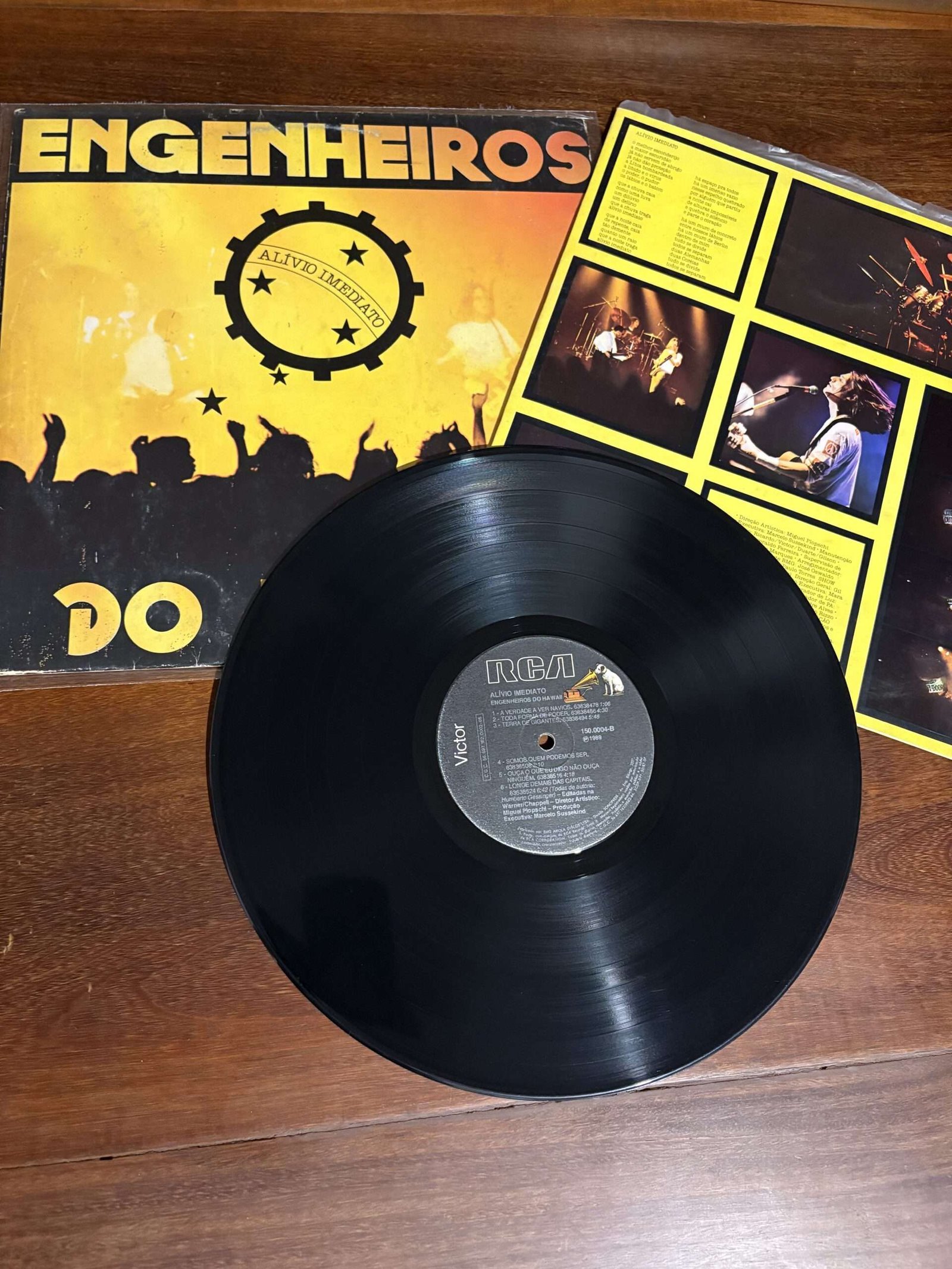 Lp Engenheiros do Hawaii - Alívio Imediato (1989) - Imagem 3