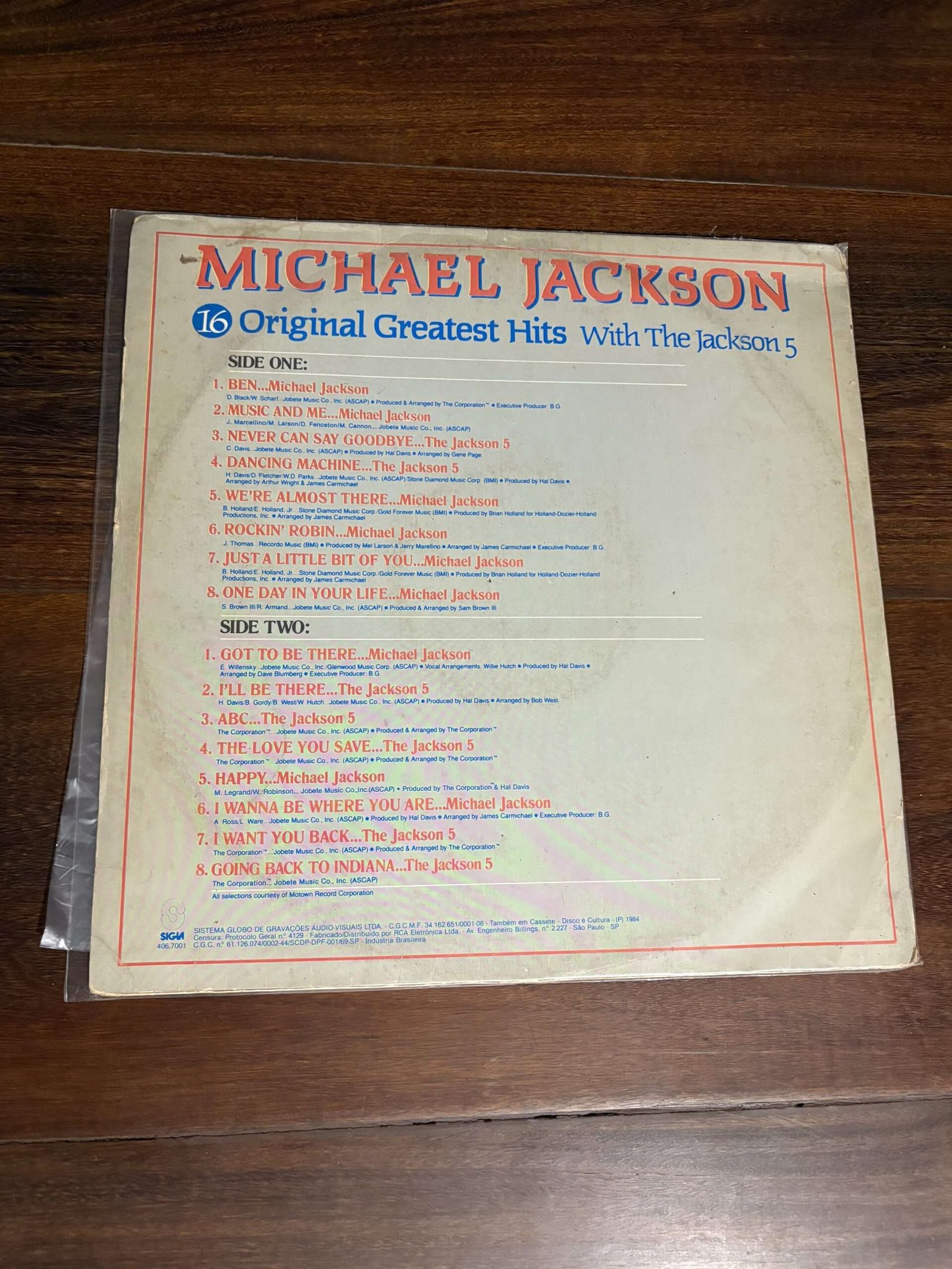 Lp Michael Jackson - 16 Original Greatest Hits with The Jackson 5 (1984) - Imagem 2