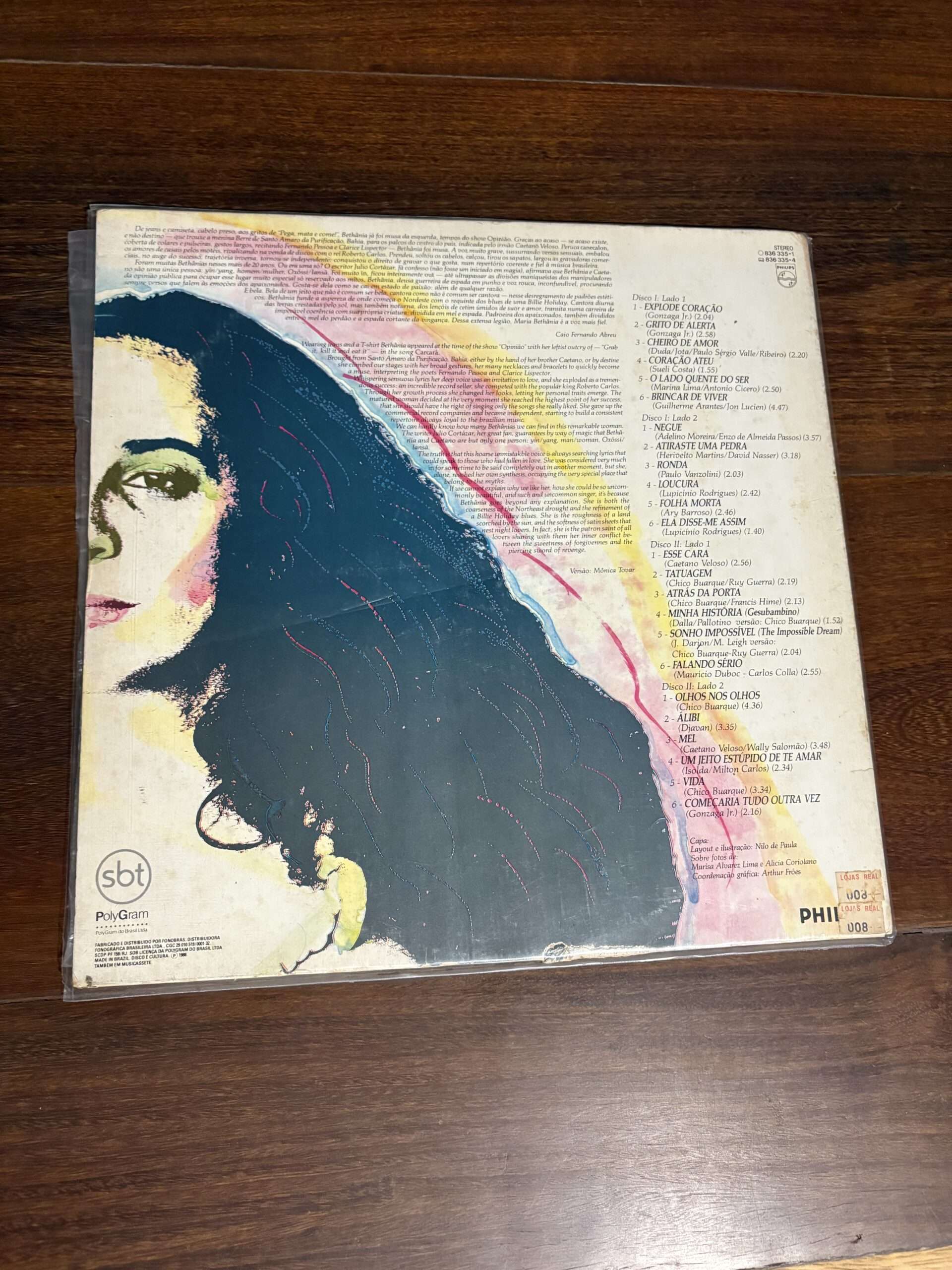 Lp Maria Bethânia - Simplesmente: O Melhor de Maria Bethânia (1988) Duplo - Imagem 2