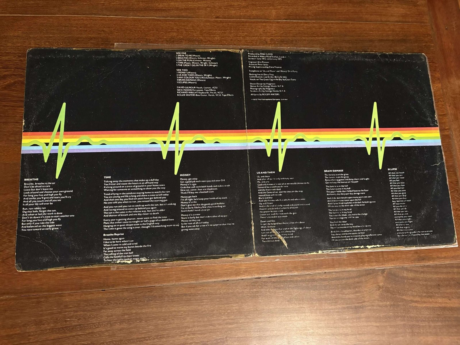 Lp Pink Floyd - Dark Side To The Moon (1973) Original de época - Imagem 3