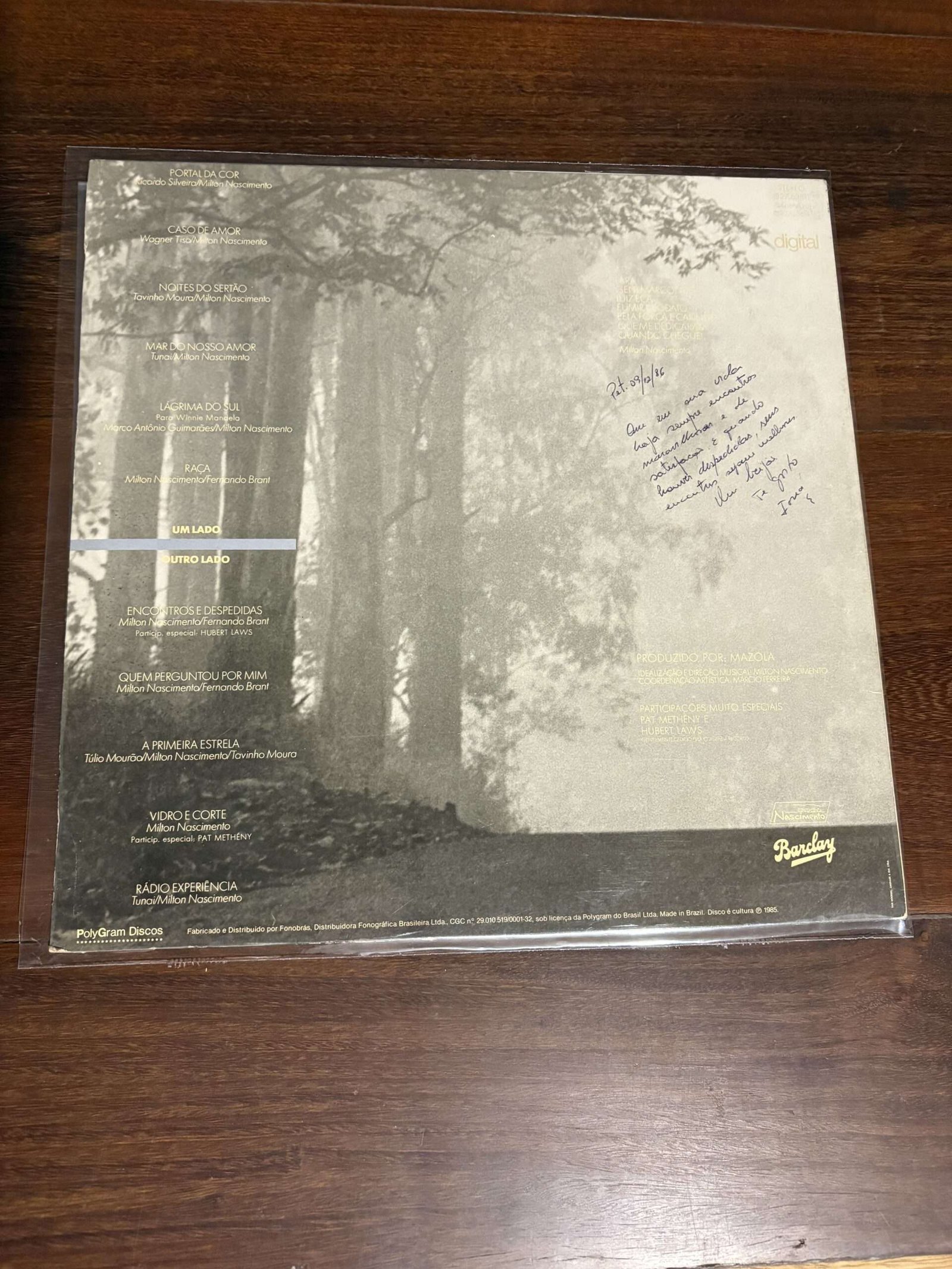 Lp Milton Nascimento - Encontros e Despedidas (1985) - Imagem 2