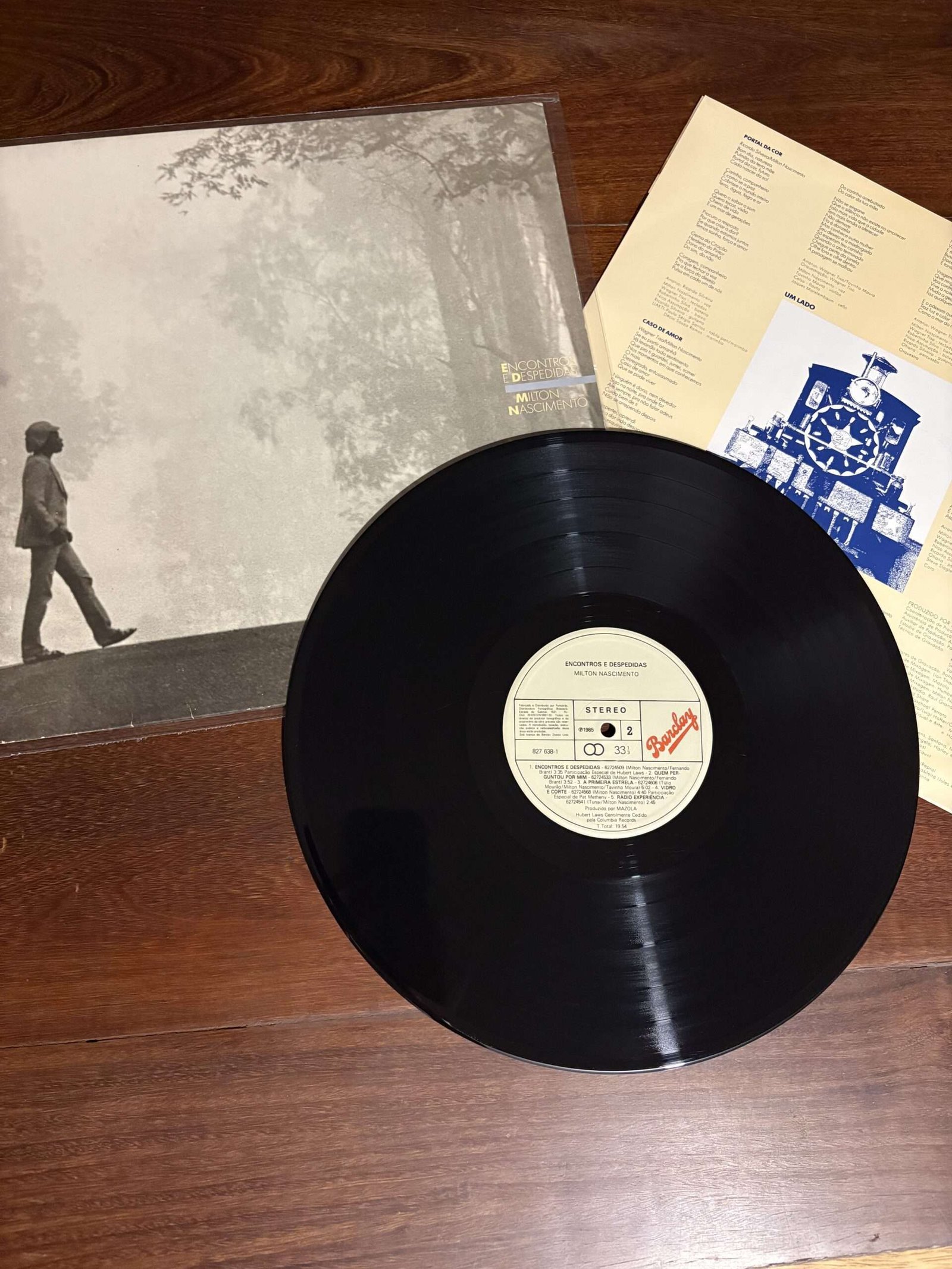 Lp Milton Nascimento - Encontros e Despedidas (1985) - Imagem 3