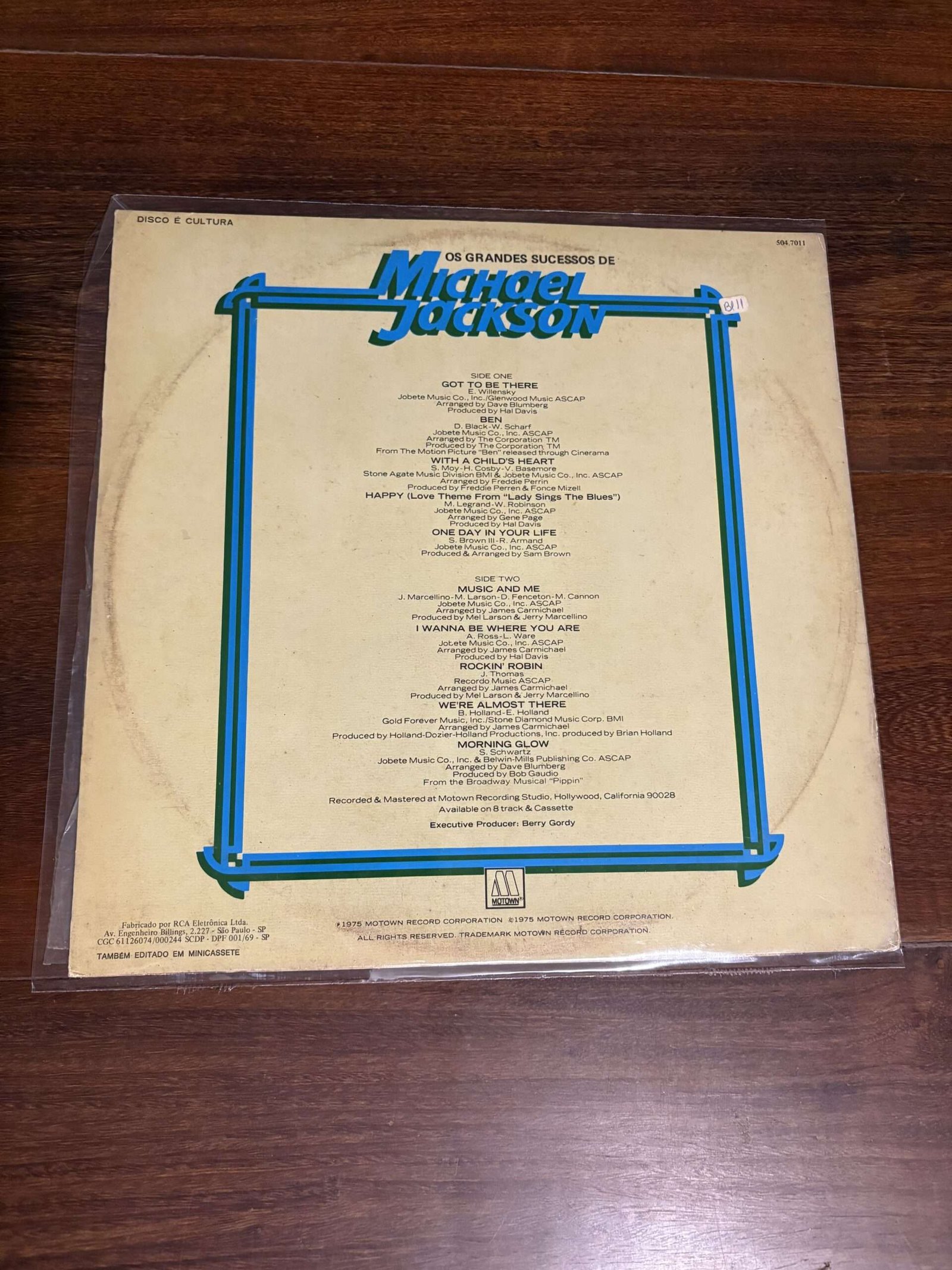 Lp Michael Jackson - Os Grandes Sucessos de Michael Jackson (1975) - Imagem 2