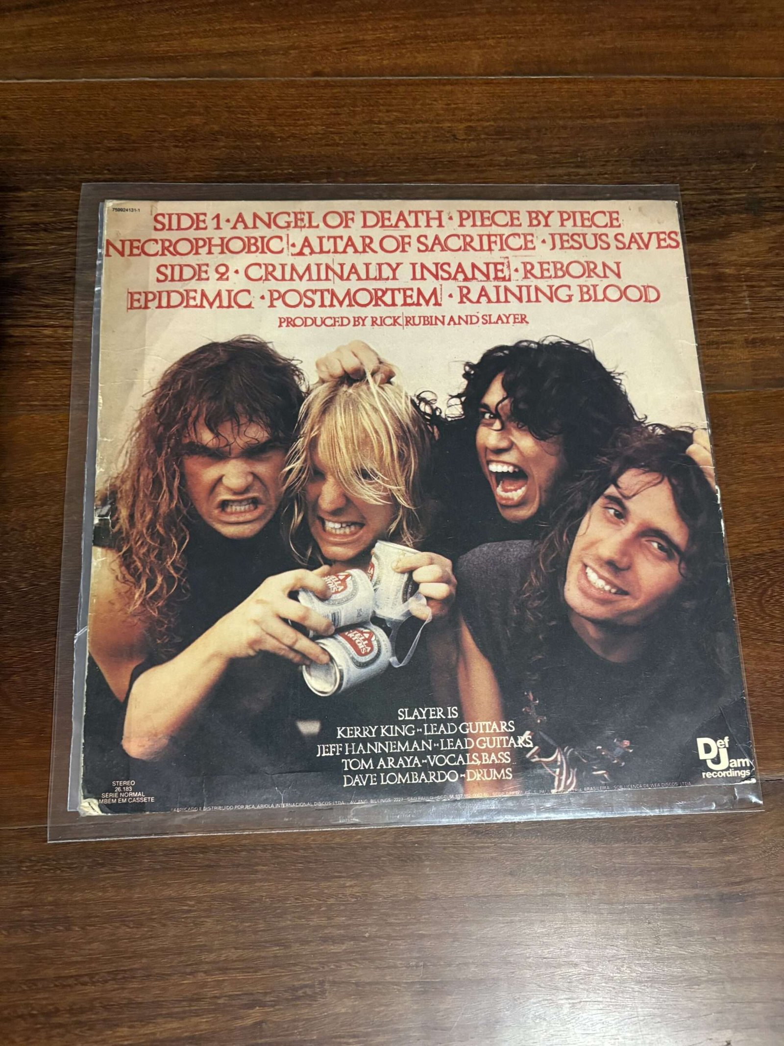 Lp Slayer - Reign in Blood (1986) Original de Época - Imagem 2