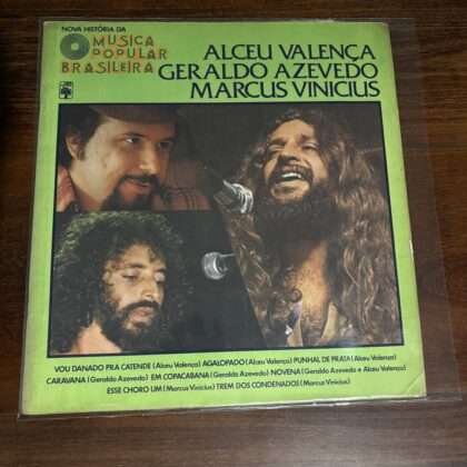 Lp Alceu Valença, Geraldo Azevedo e Marcus Vinicius - Nova História da Música Popular Brasileira (1978) 10 polegadas