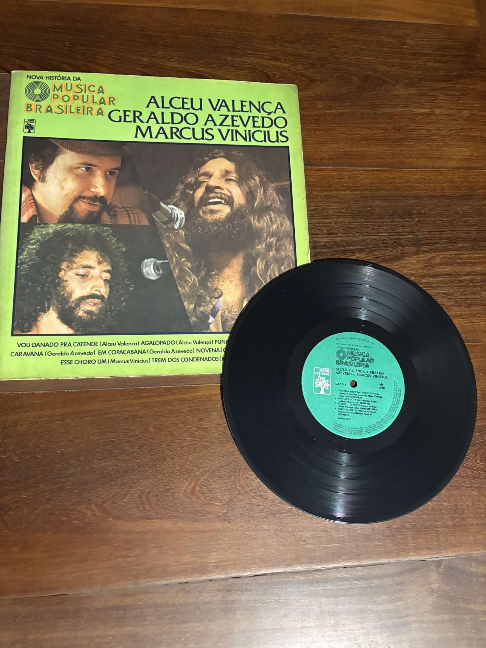 Lp Alceu Valença, Geraldo Azevedo e Marcus Vinicius - Nova História da Música Popular Brasileira (1978) 10 polegadas - Imagem 4