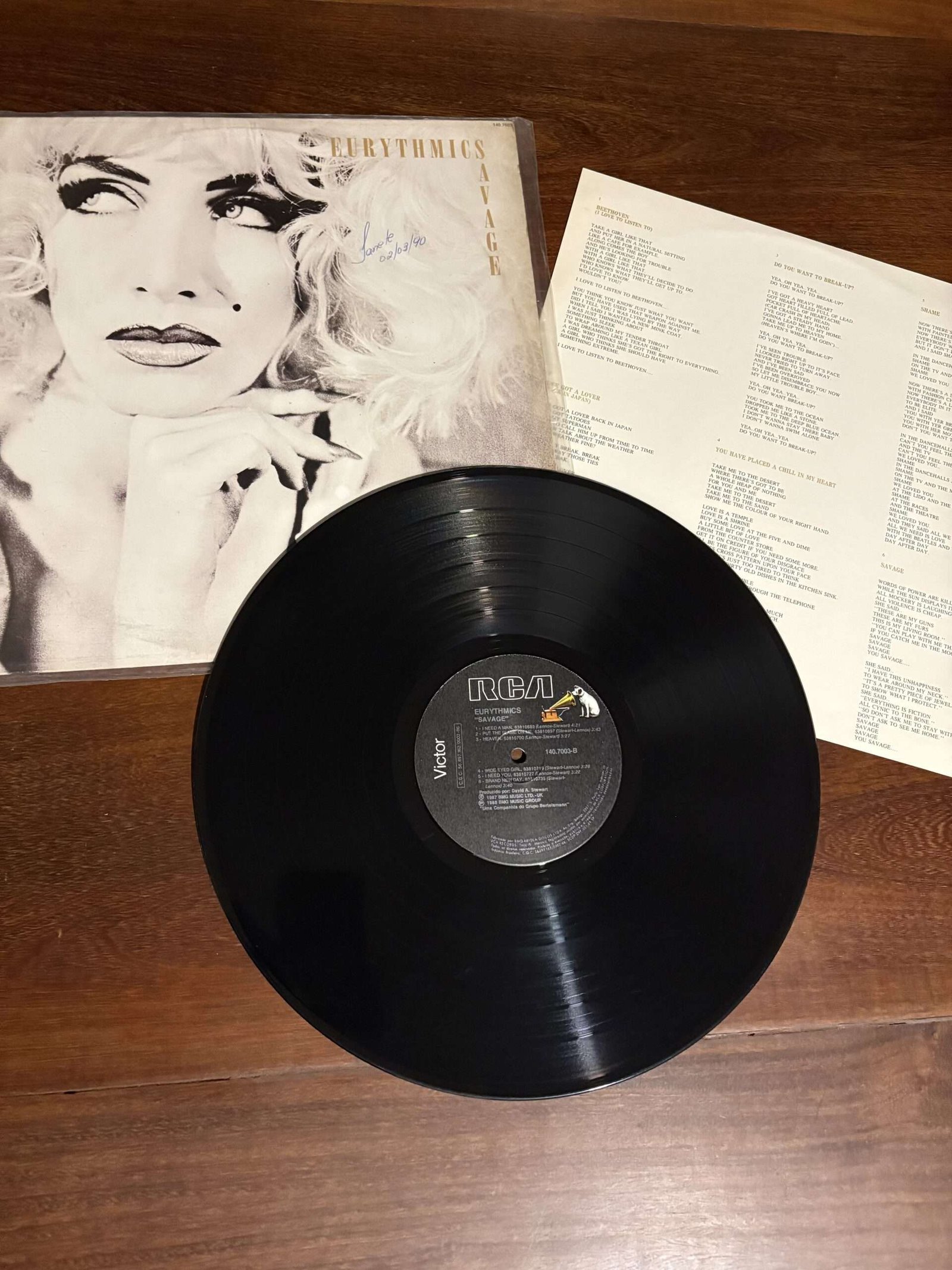 Lp Eurythmics - Savage (1987) - Imagem 3