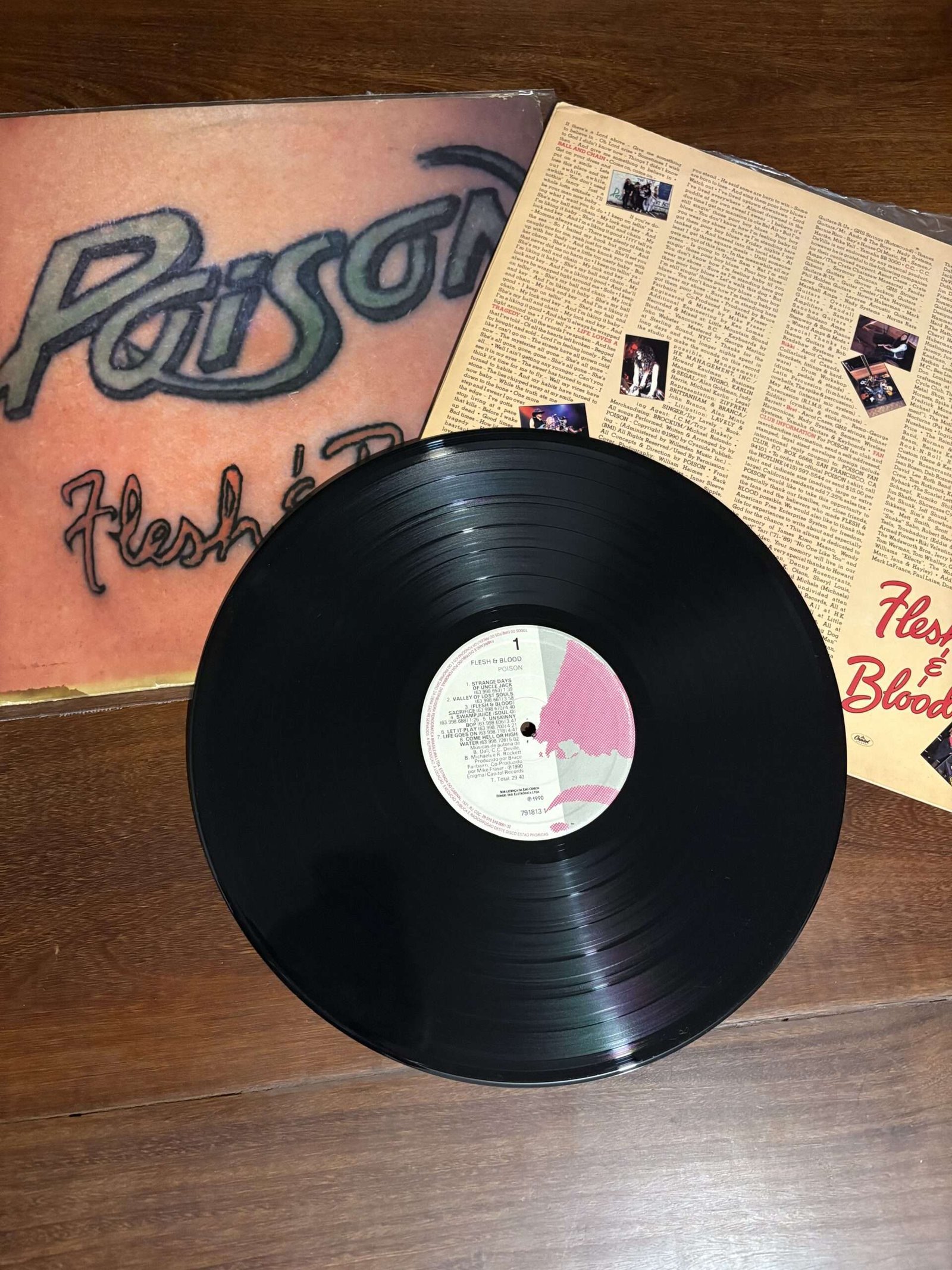 Lp Poison - Flesh & Blood (1990) - Imagem 3