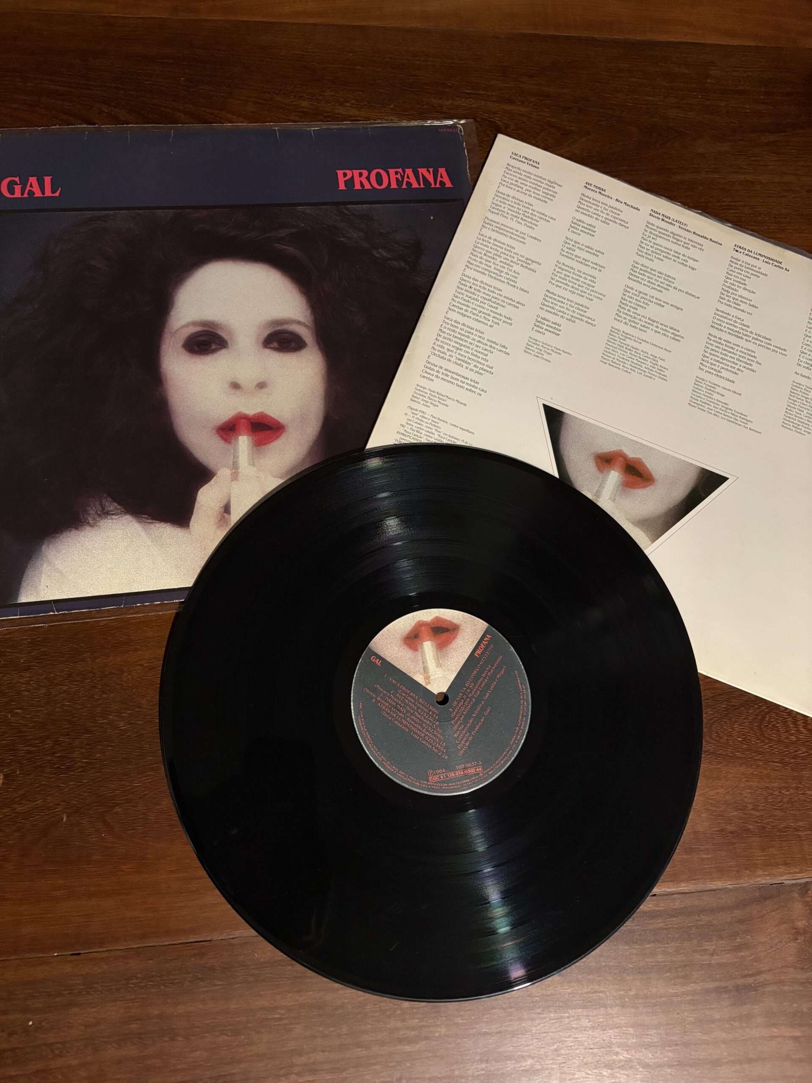 Lp Gal - Profana (1984) - Imagem 3