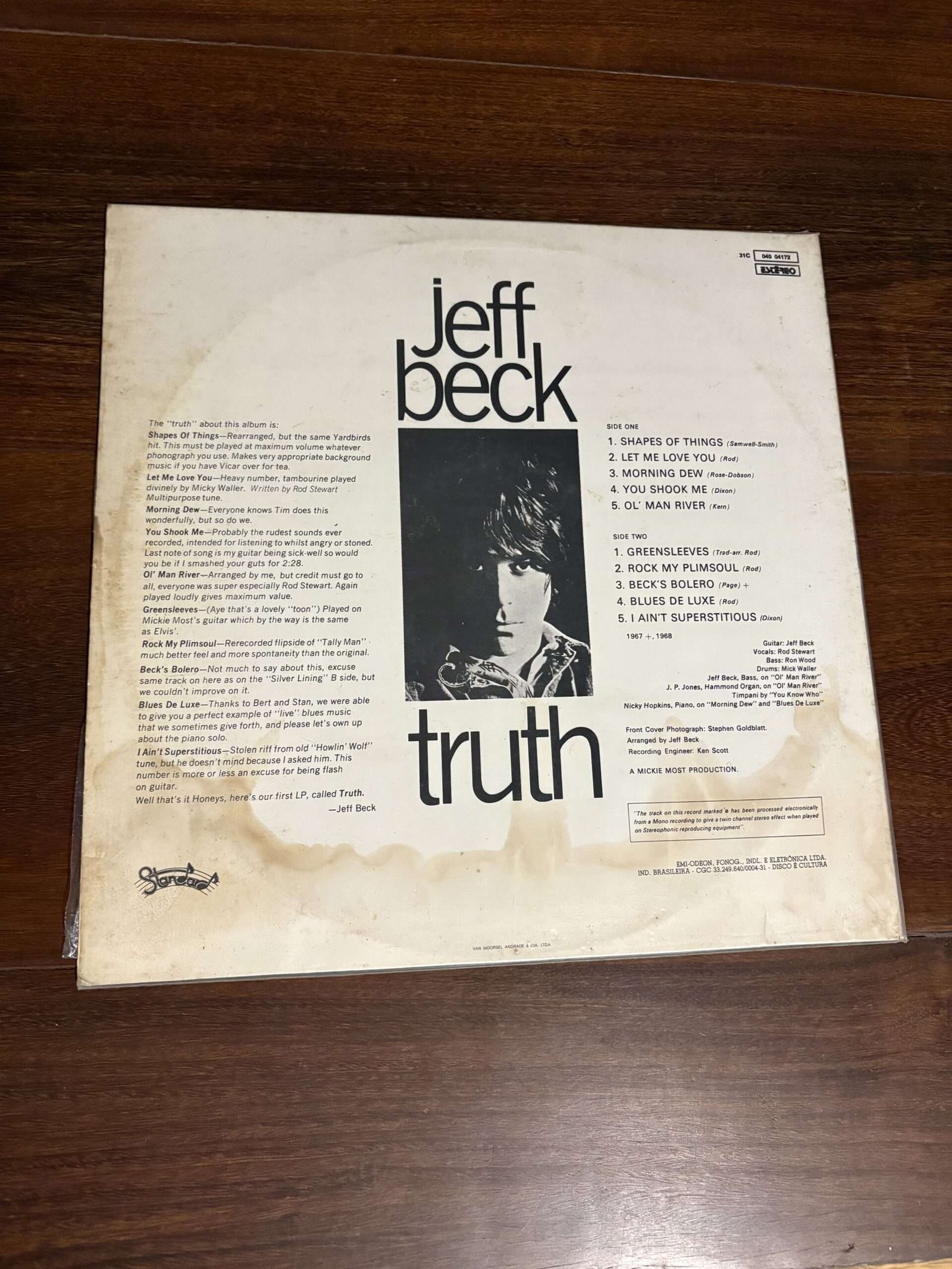 Lp Jeff Beck - Truth (1968) - Imagem 2