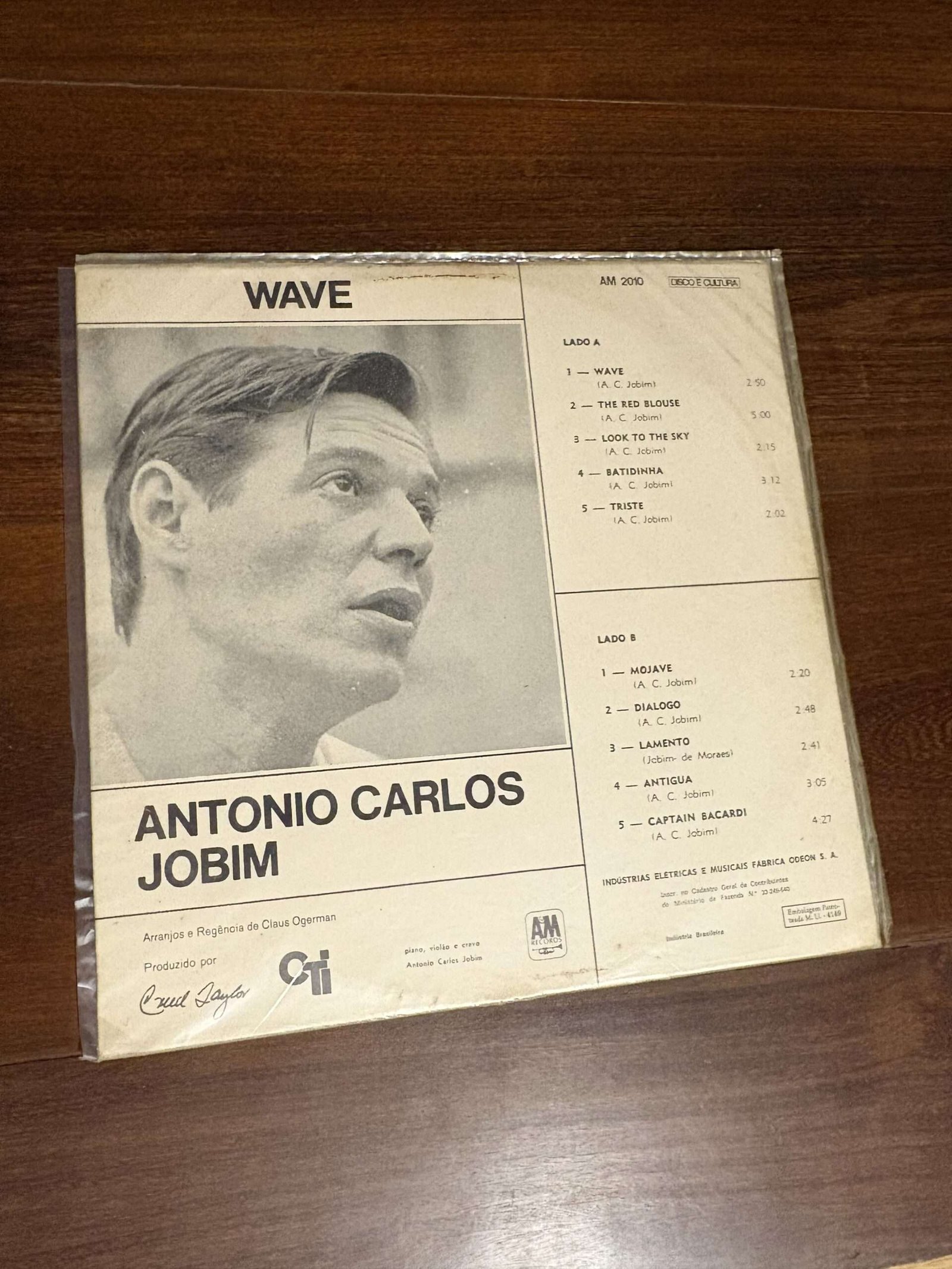 Lp Tom Jobim - Wave (1968) Original de Época - Imagem 2