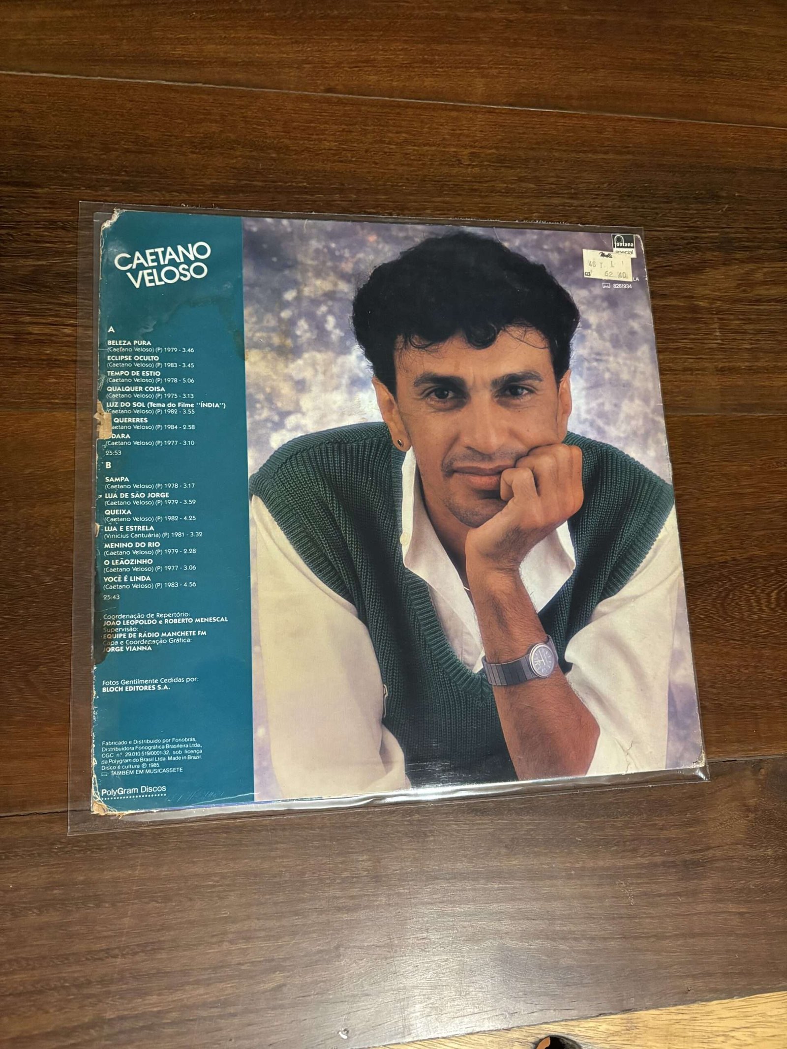 Lp Caetano Veloso - Caetanear (1985) - Imagem 2