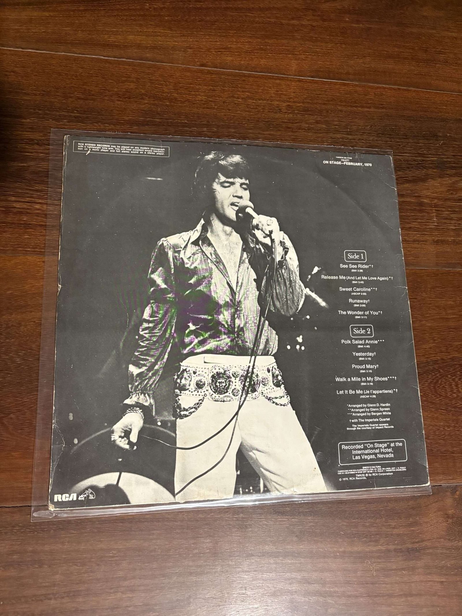 Lp Elvis Presley - On Stage (1970) - Imagem 2