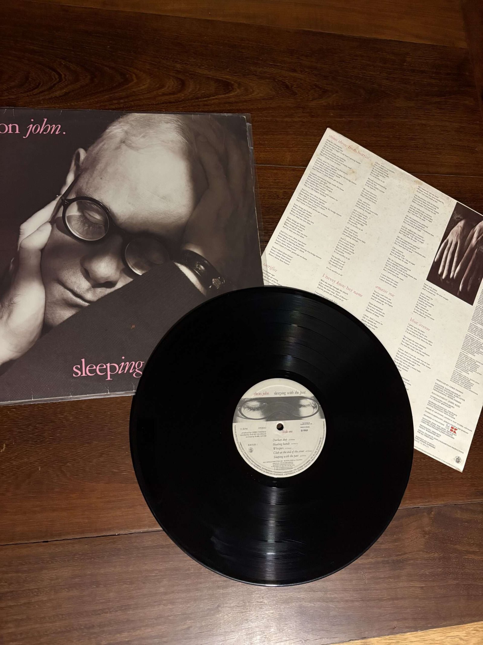 Lp Elton John - Sleeping with the past (1989) - Imagem 3