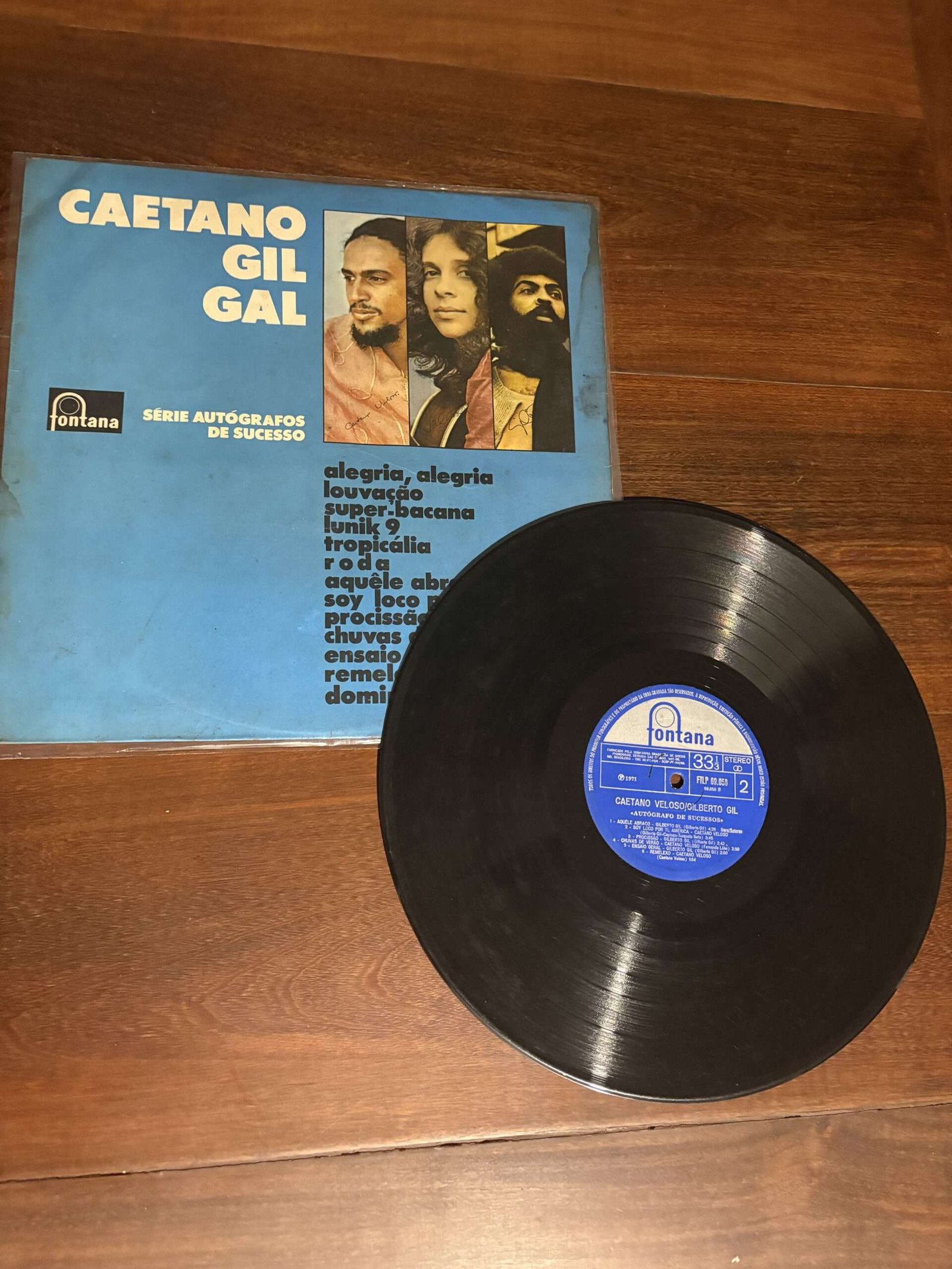 Lp Caetano Veloso, Gilberto Gi e Gal Costa - Caetano Gil Gal (1982) - Imagem 3